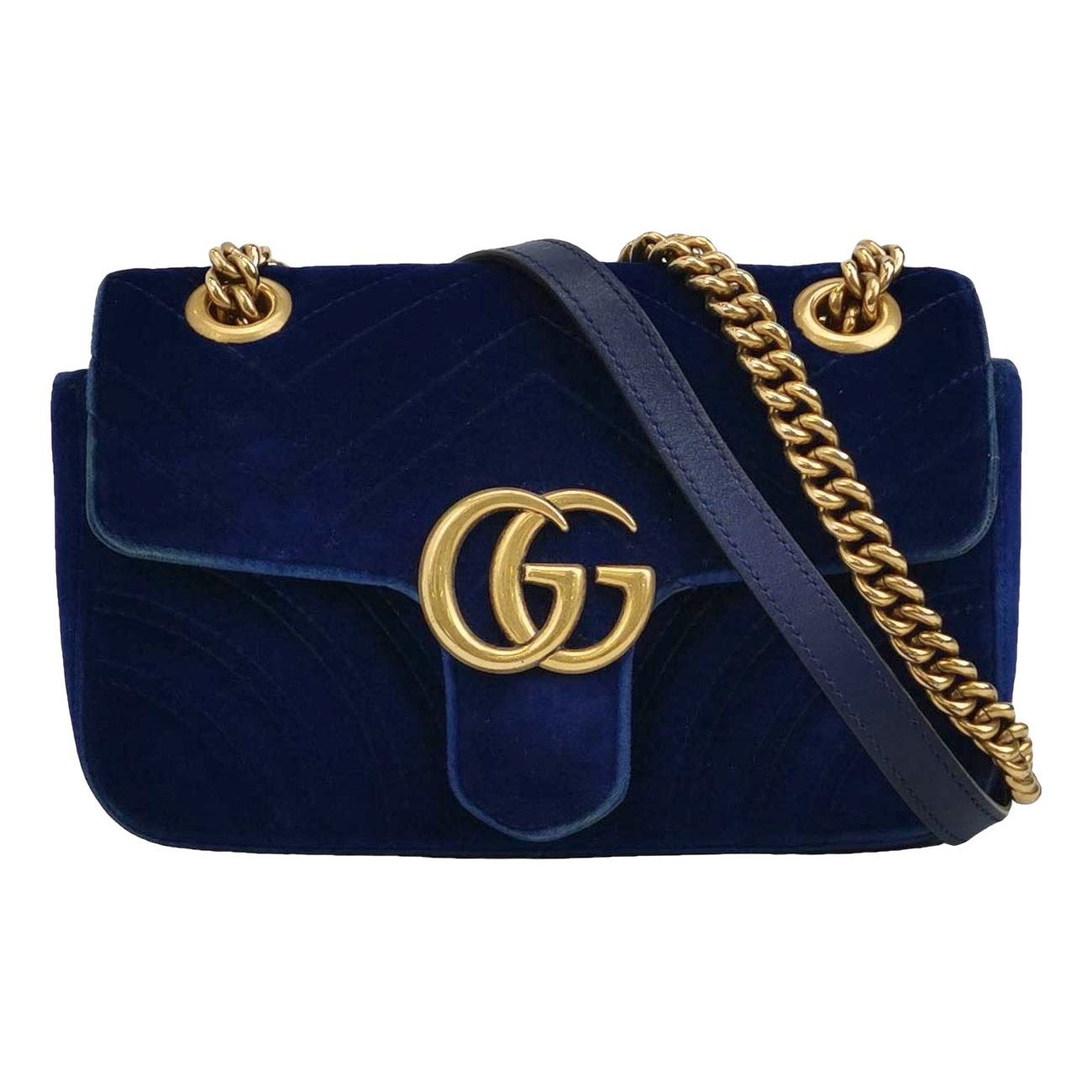GG Marmont Flap velvet handbag