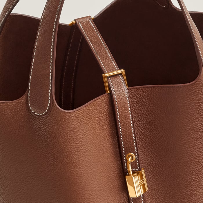 Fauve Picotin Lock 22 Bag