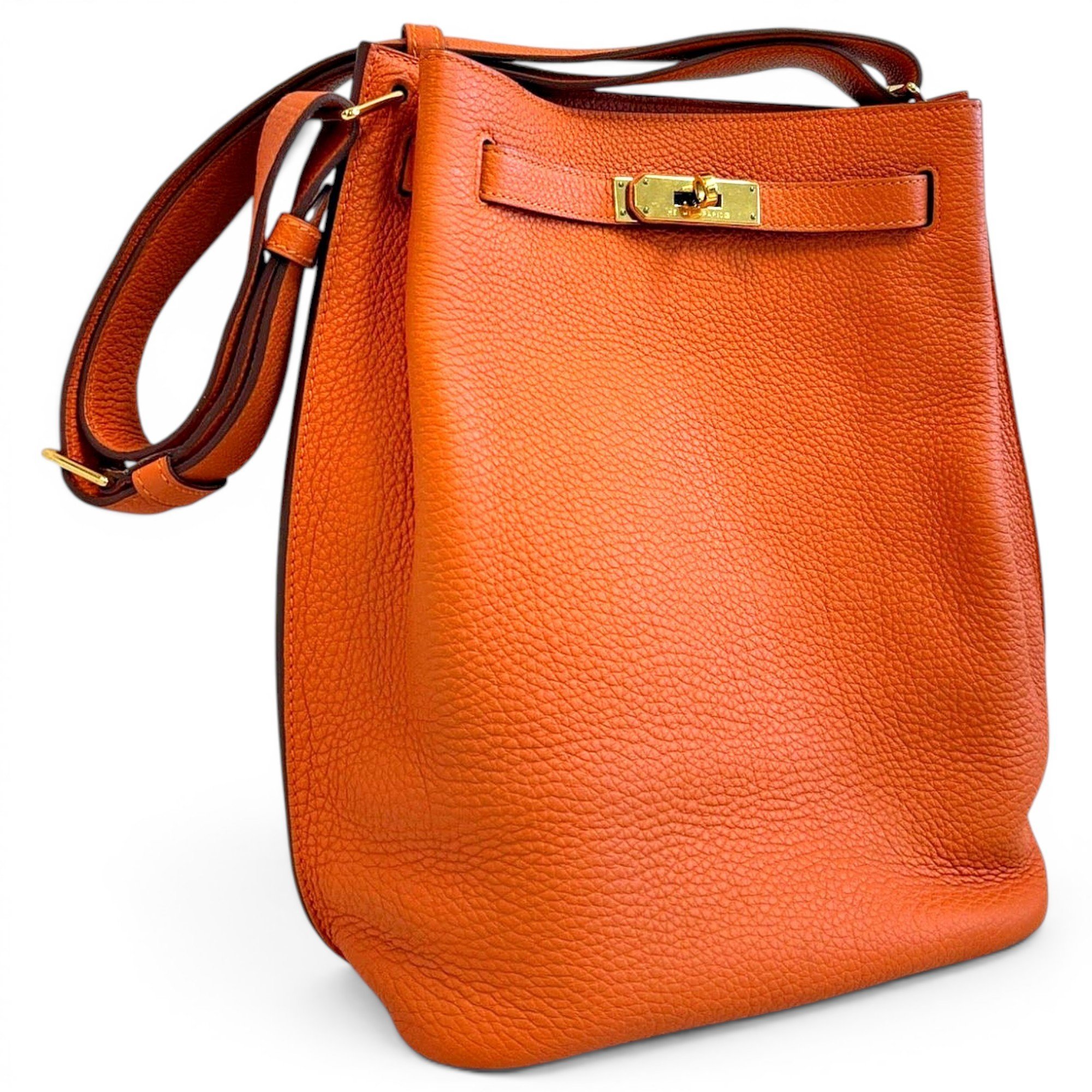 So Kelly leather handbag