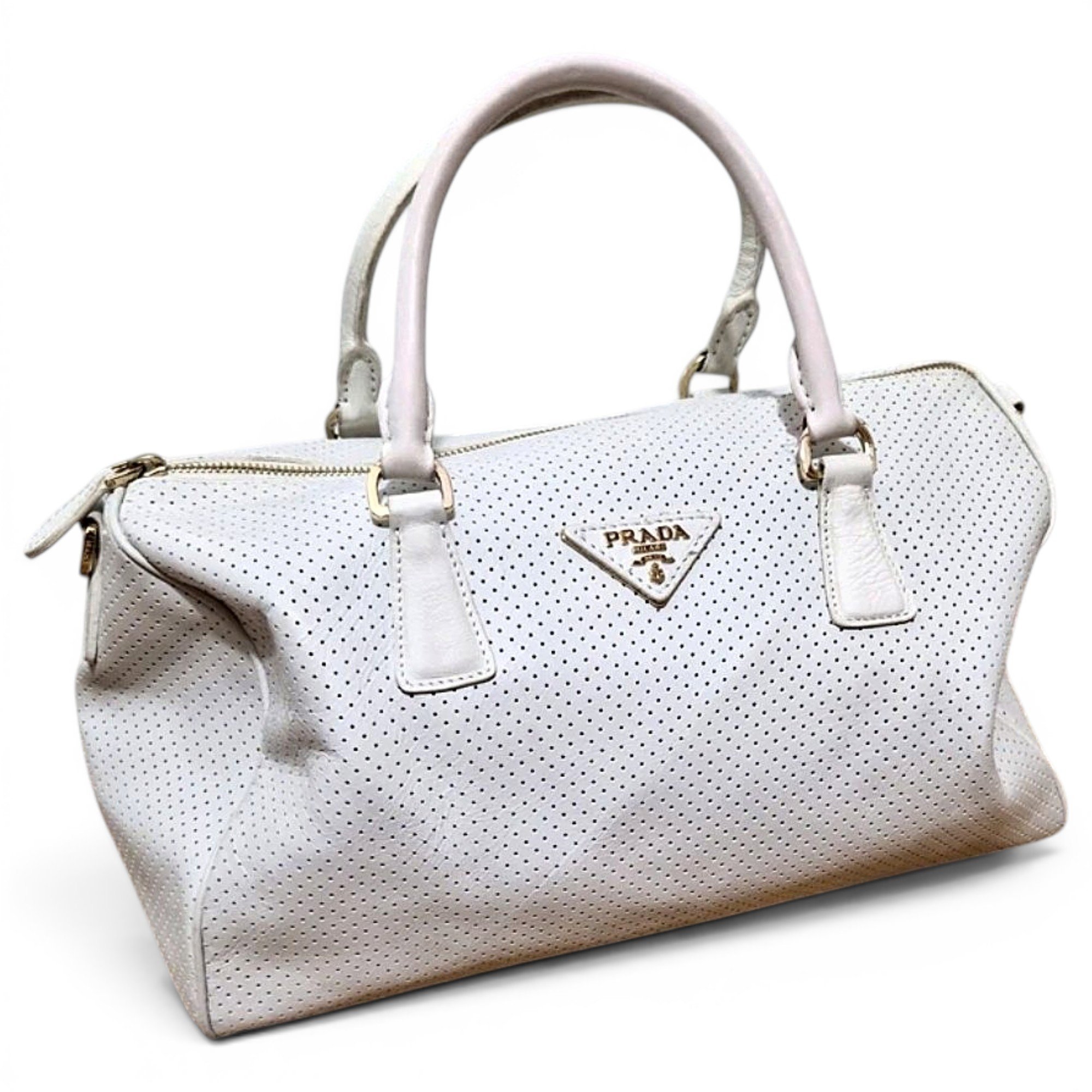 Leather bowling bag
