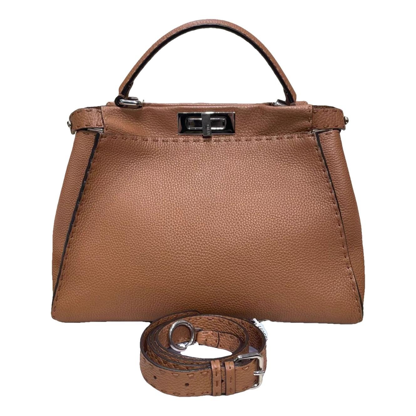 Peekaboo leather handbag