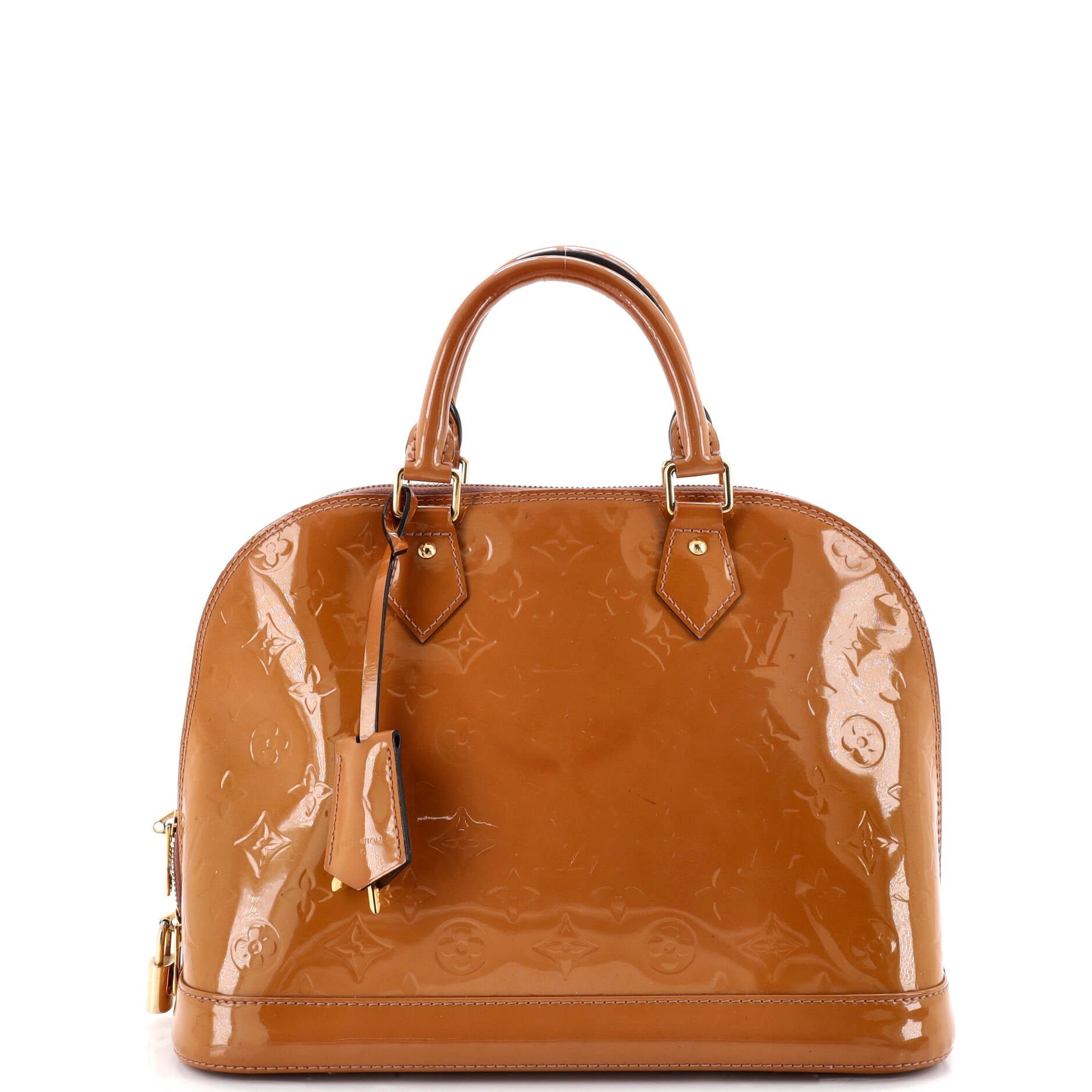 Alma Handbag Monogram Vernis PM