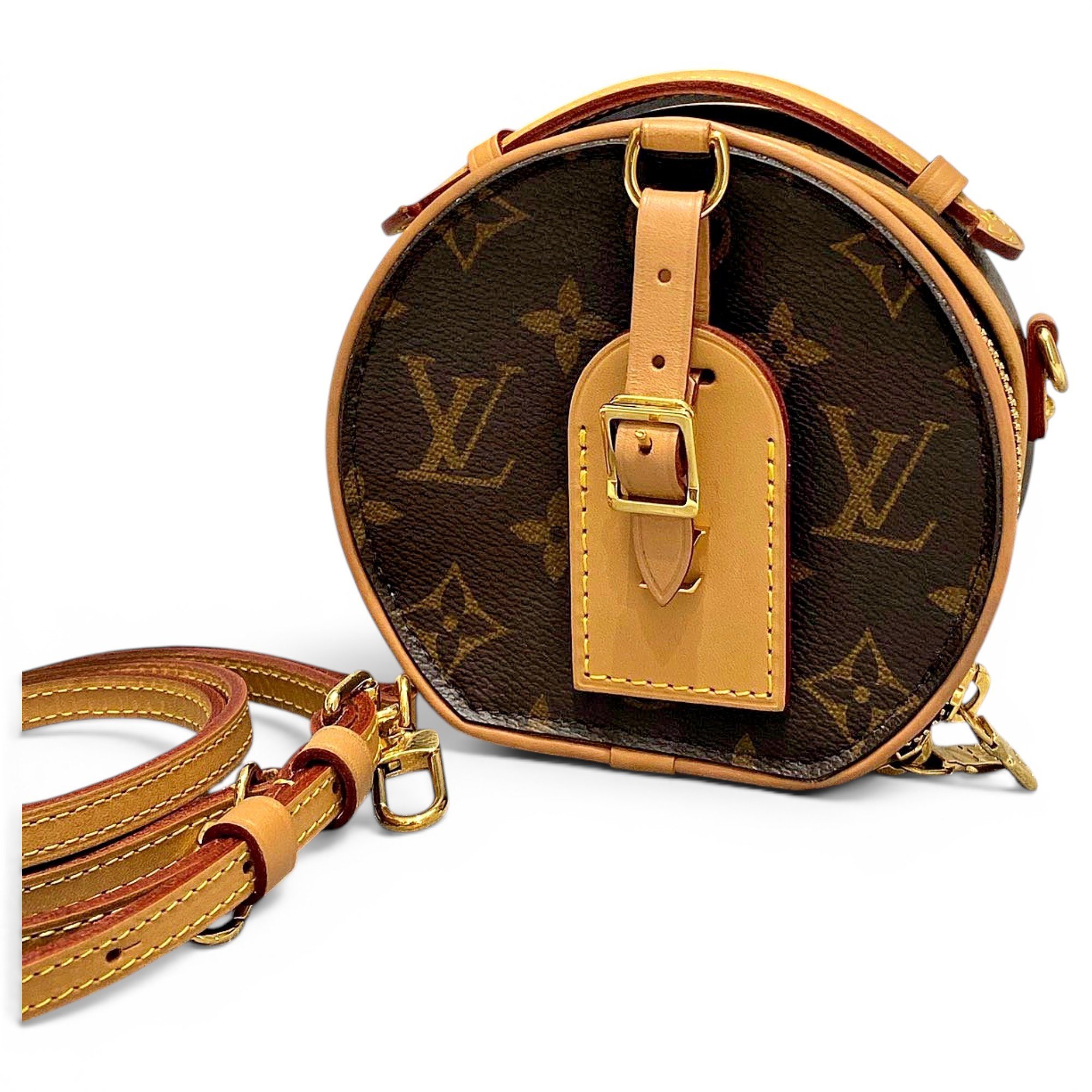Boîte chapeau souple leather handbag