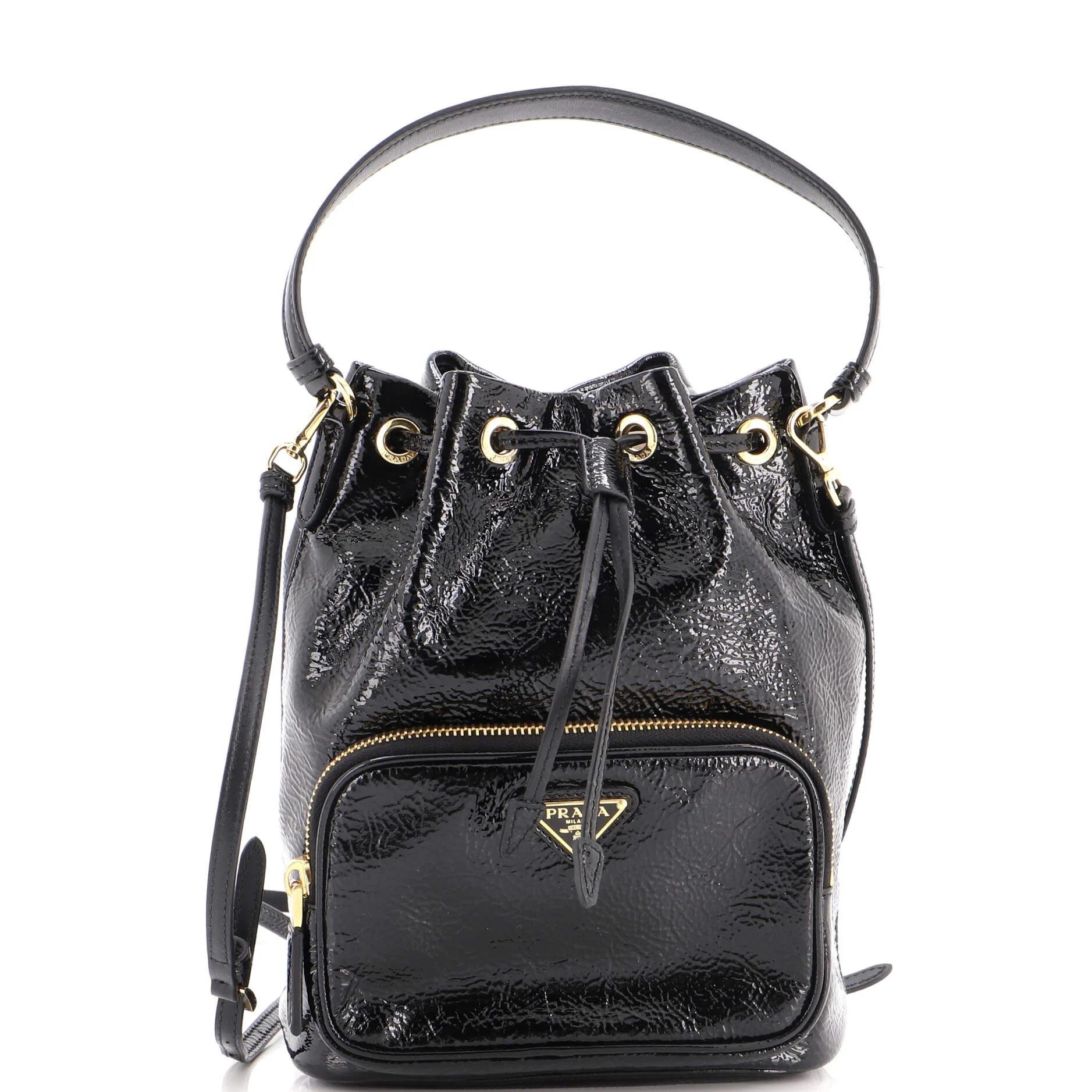 Patent leather handbag