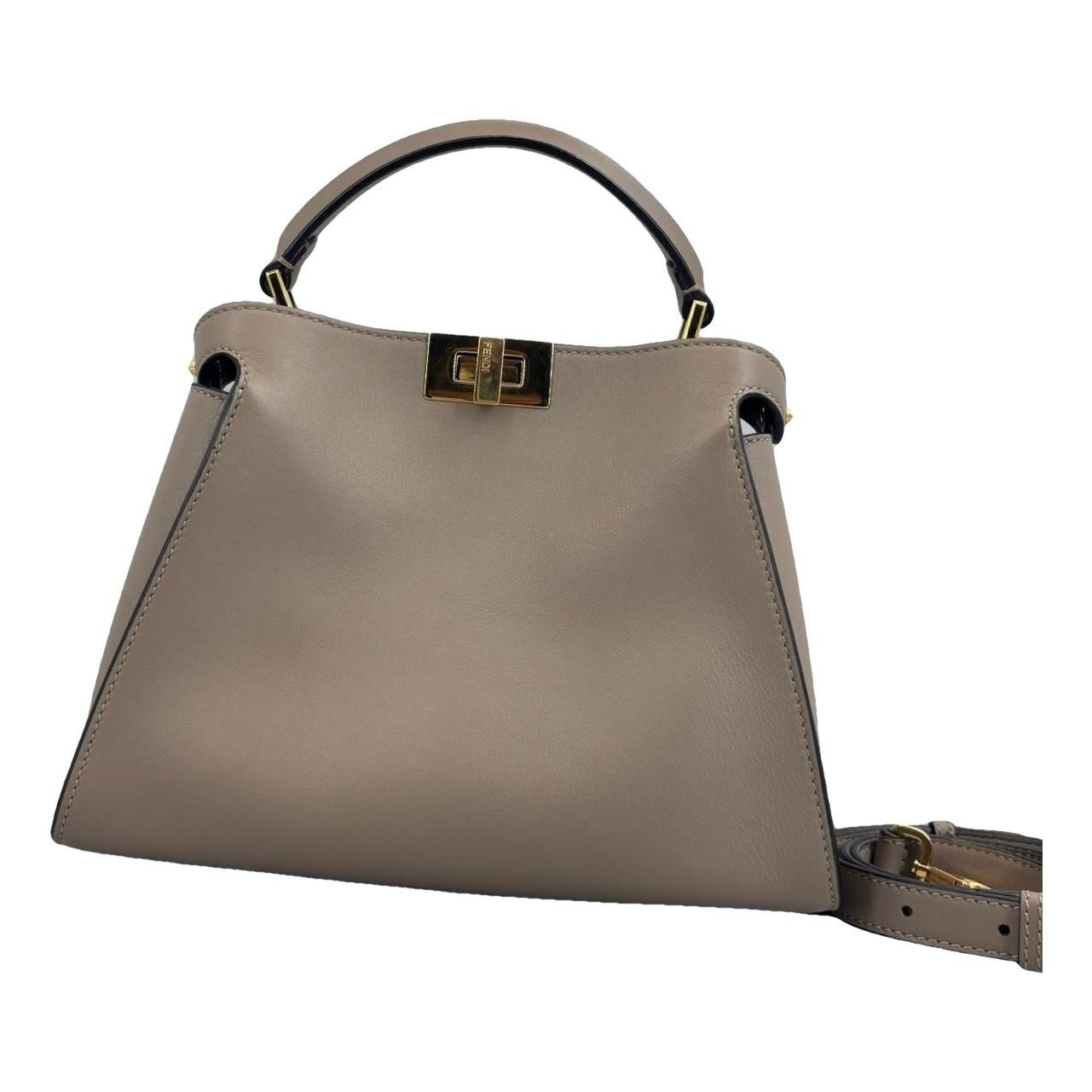 Peekaboo leather handbag