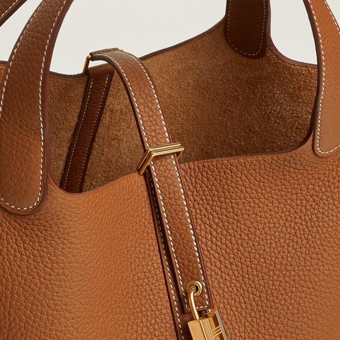 Gold Picotin Lock 22 Bag