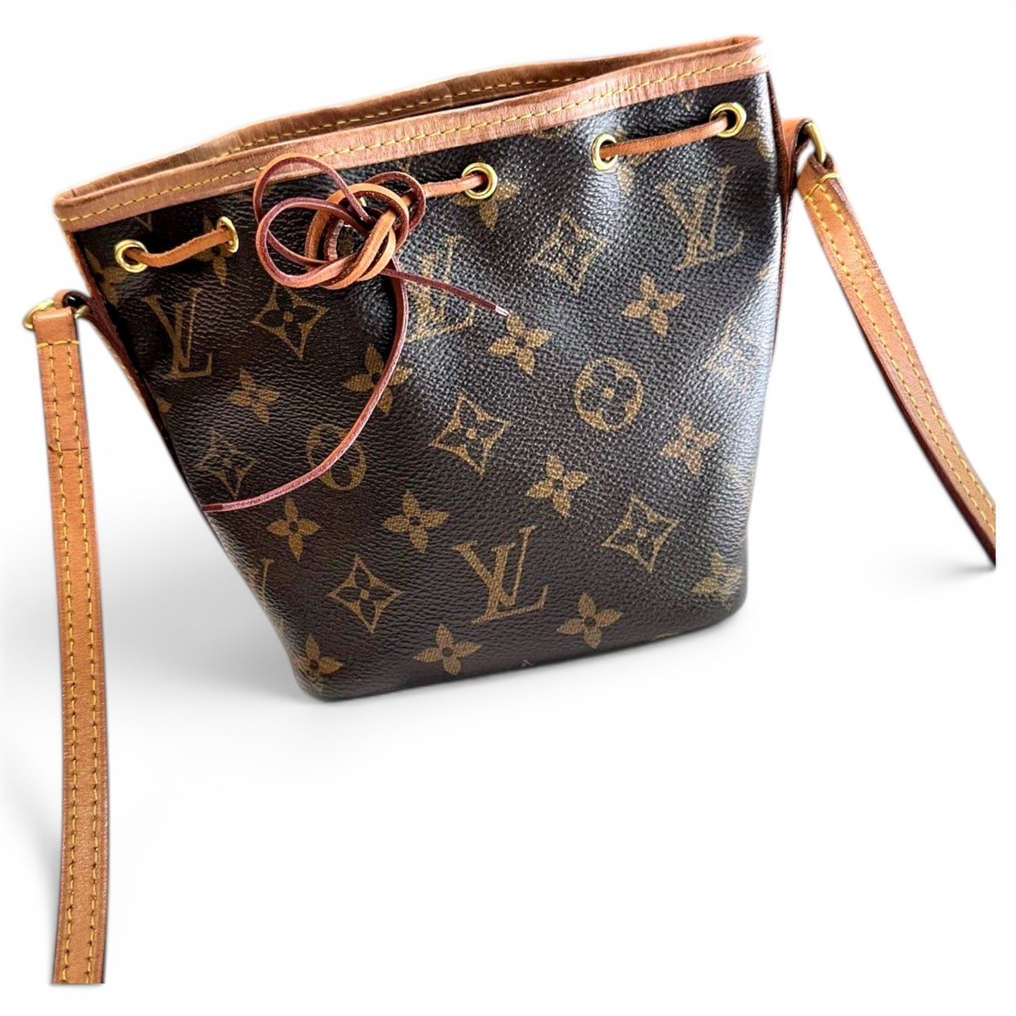 Nano Noé leather handbag