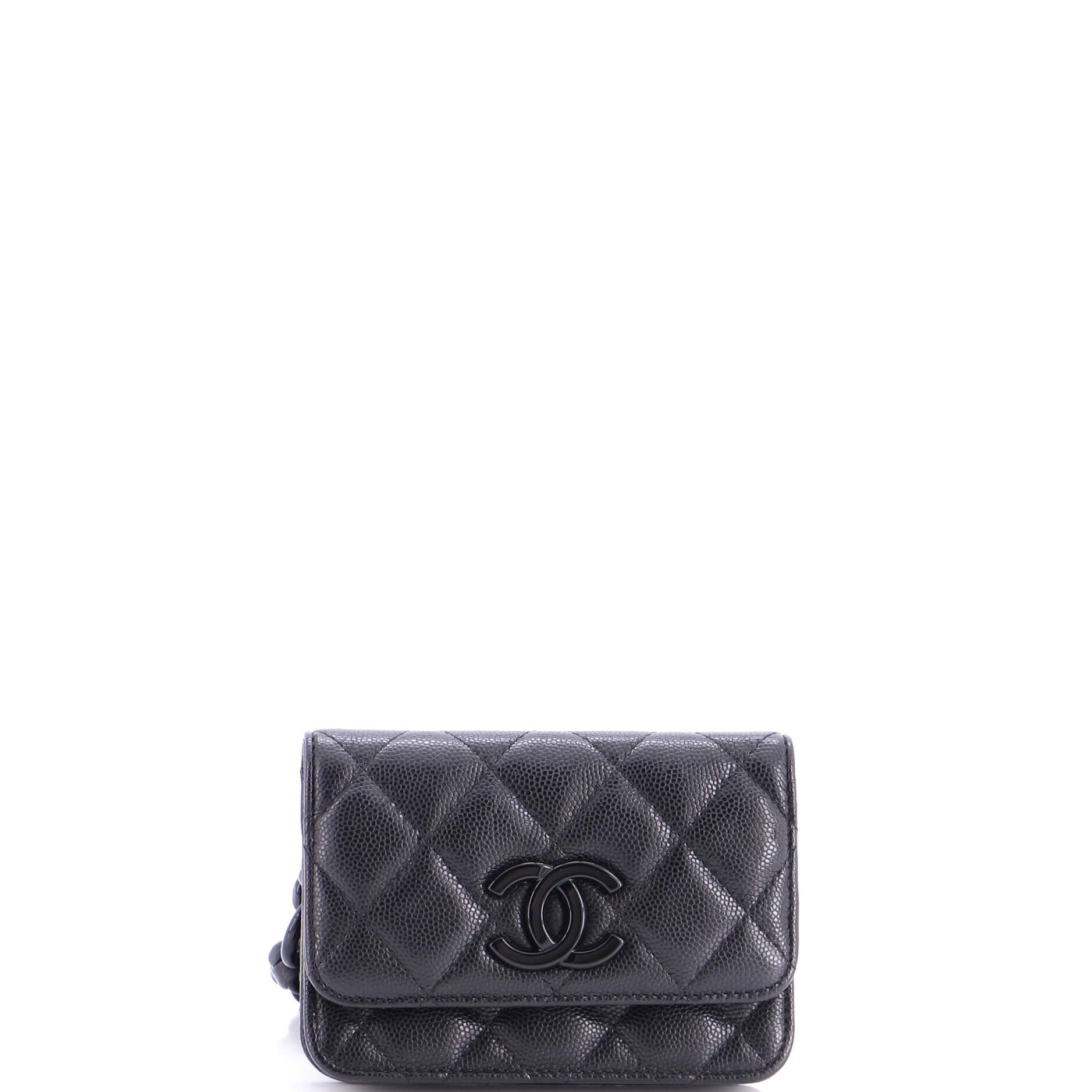 My Everything Flap Card Holder Belt Bag Quilted Caviar