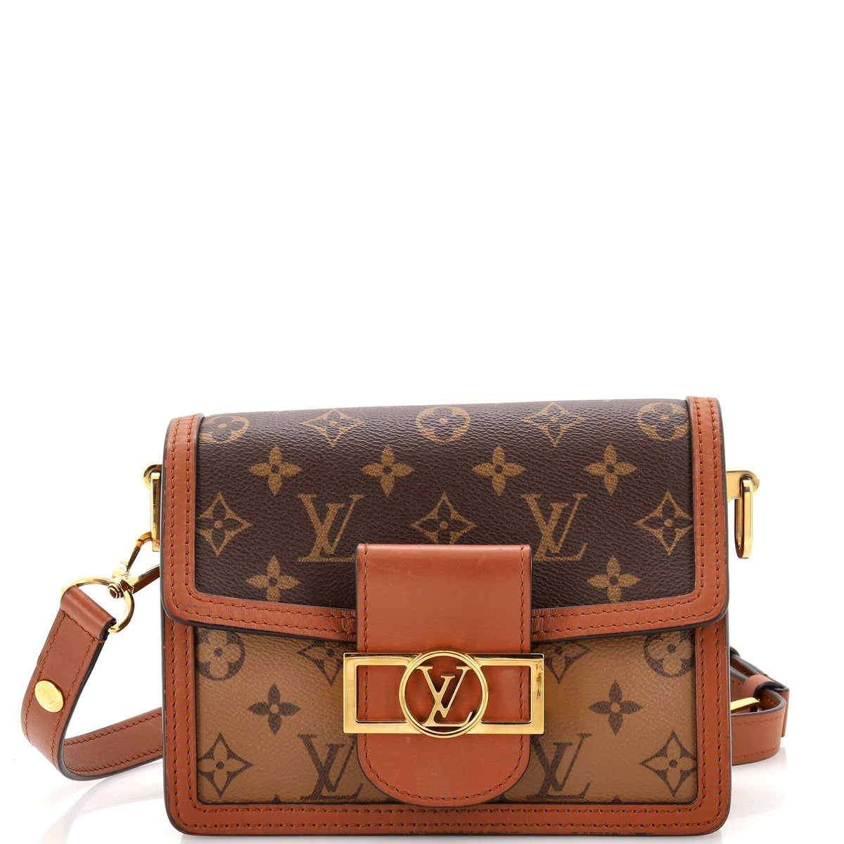 Louis Vuitton Dauphine Shoulder Bag Reverse Monogram Canvas Mini