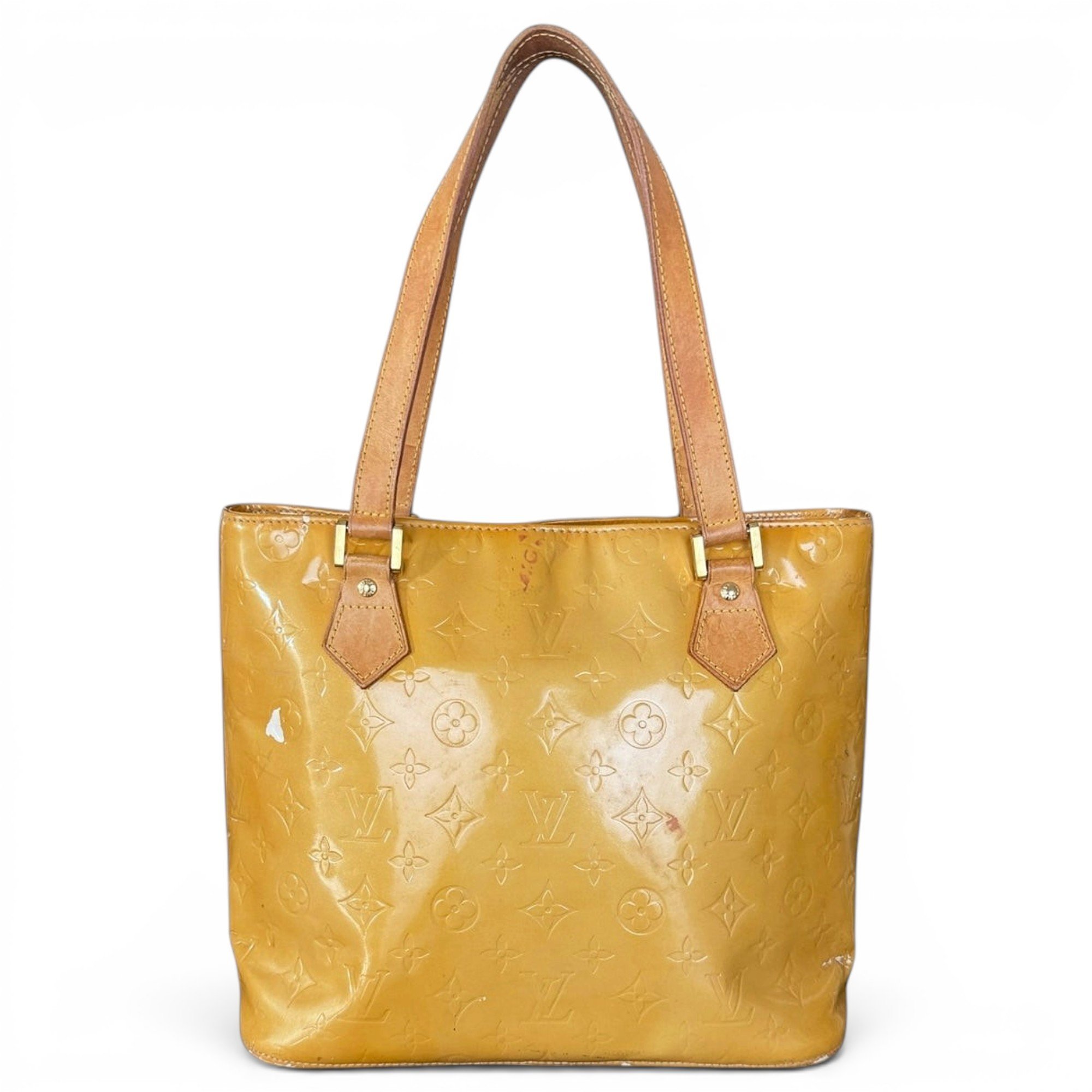 Houston patent leather handbag