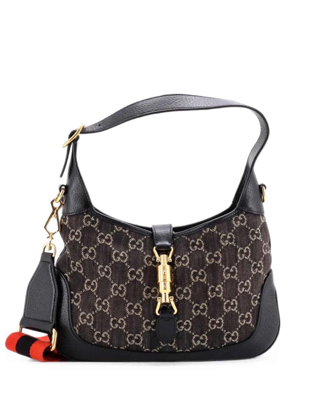Jackie 1961 GG Denim Small hobo bag