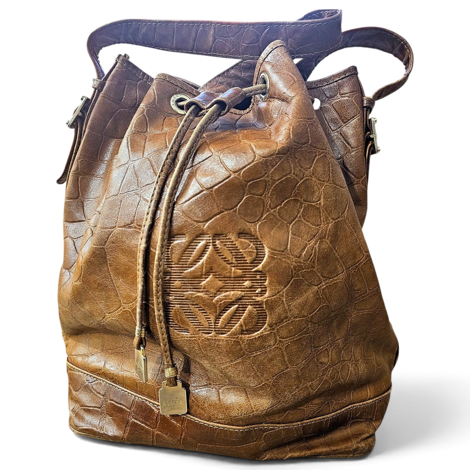 Balloon leather bag