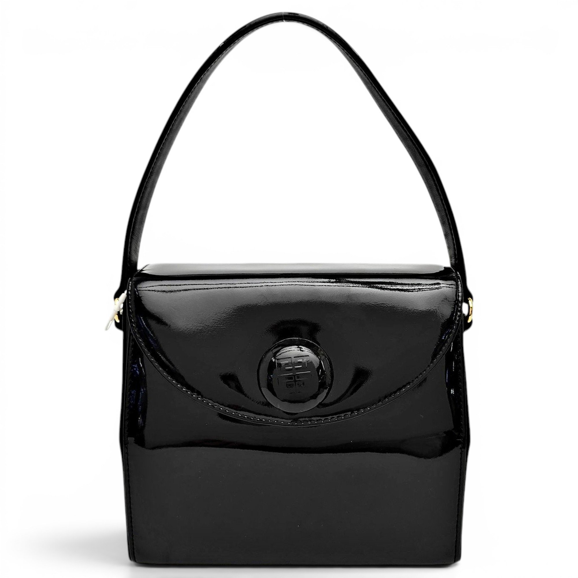 Patent leather handbag