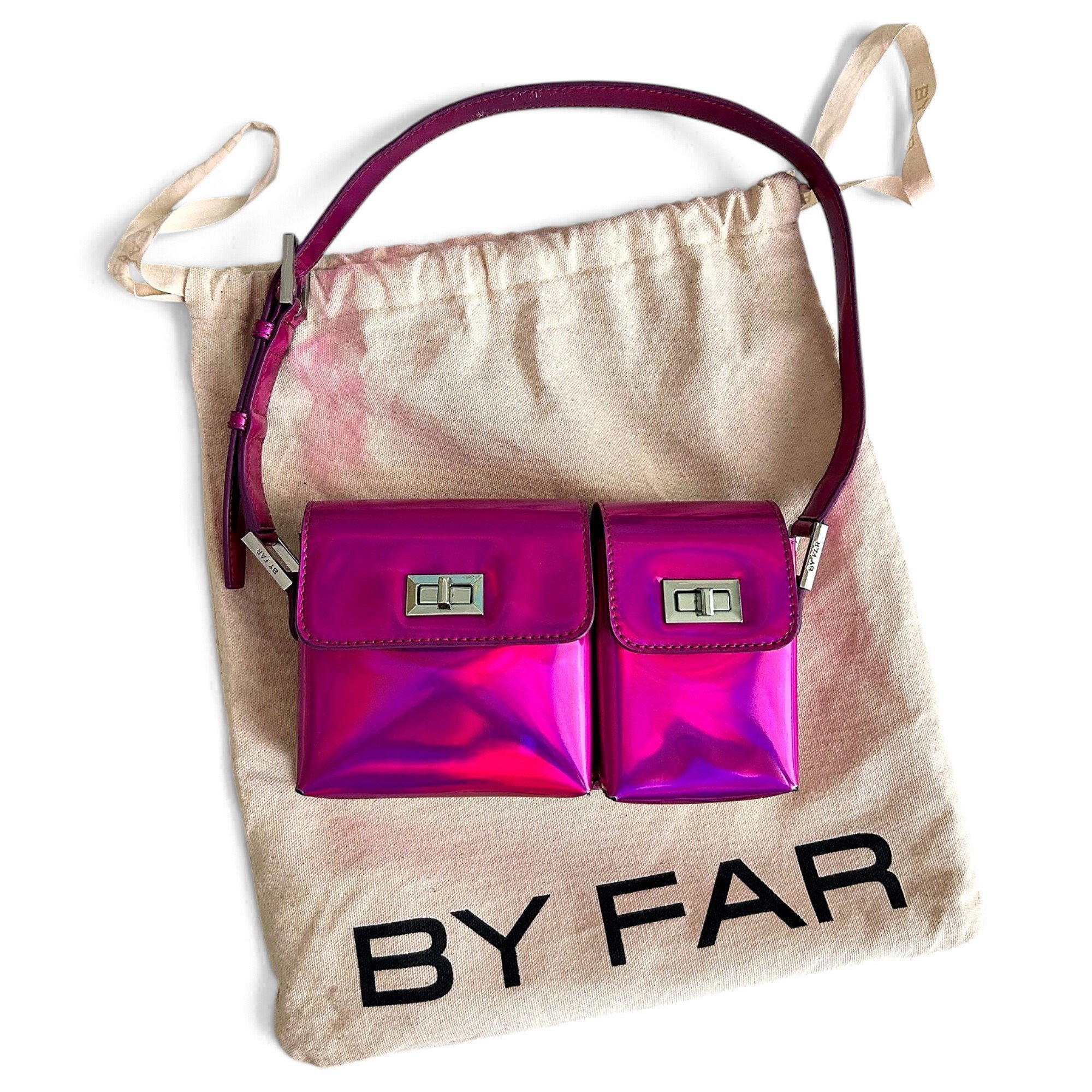 Patent leather handbag