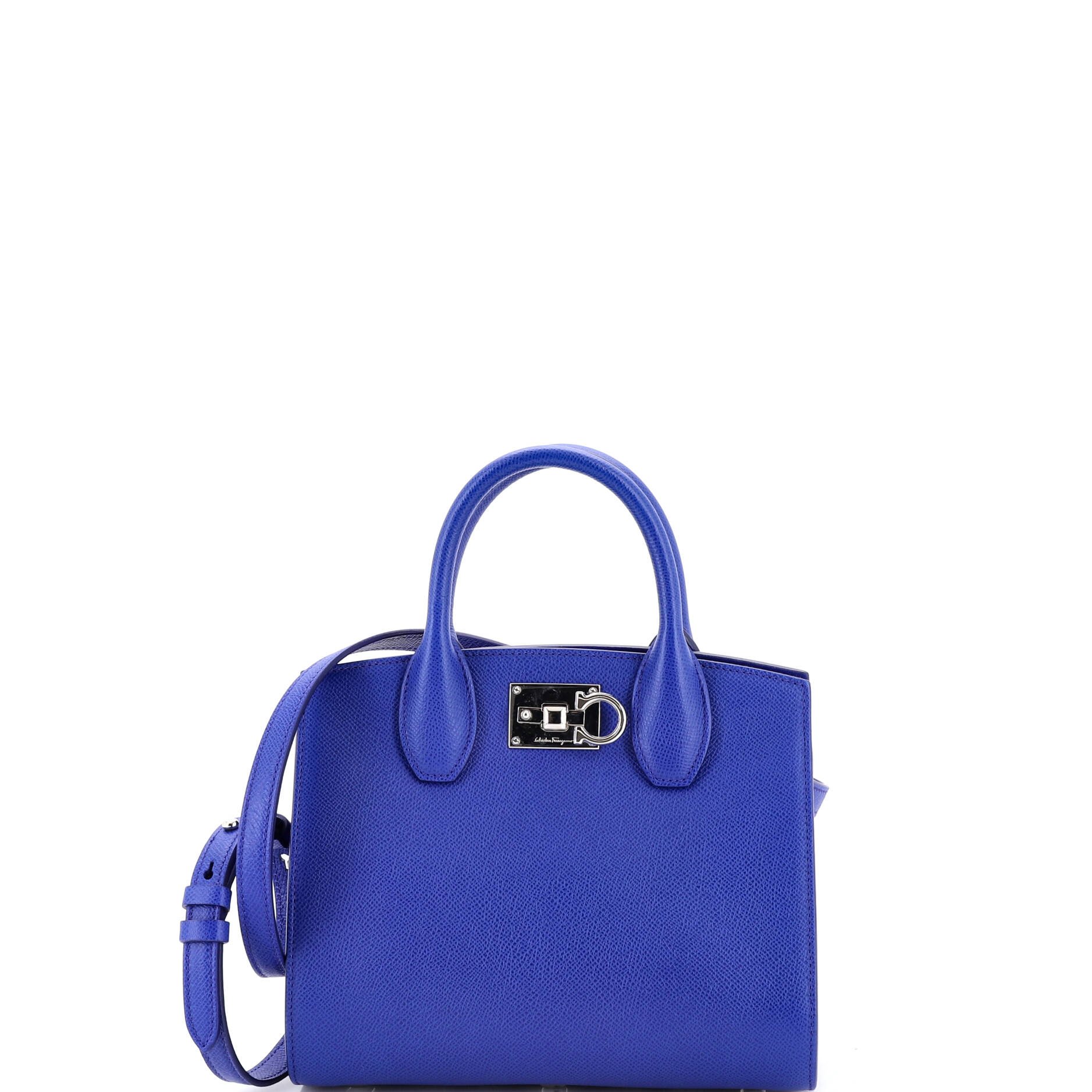 Salvatore Ferragamo Studio Box Satchel Leather Small