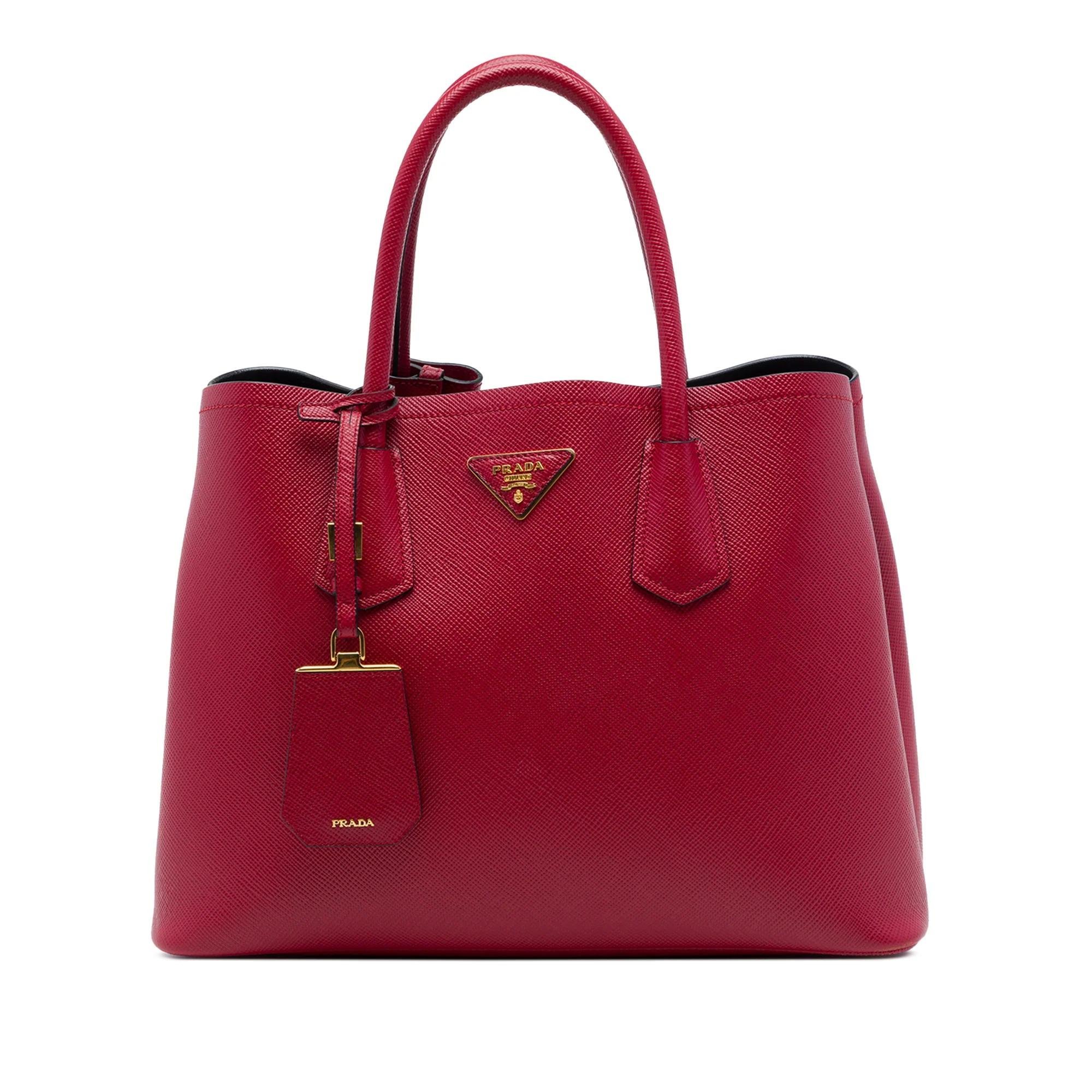 Double leather satchel