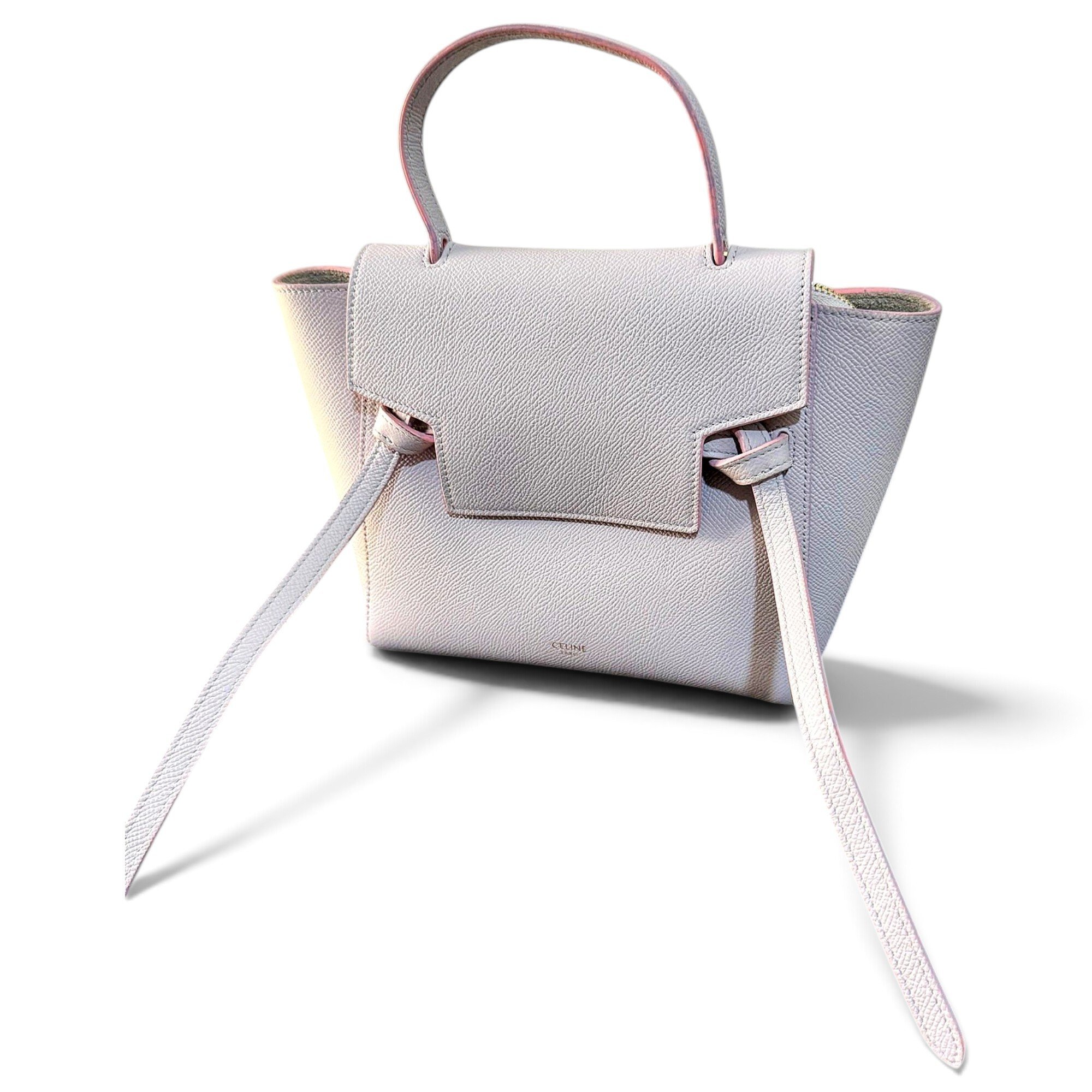 Belt leather handbag