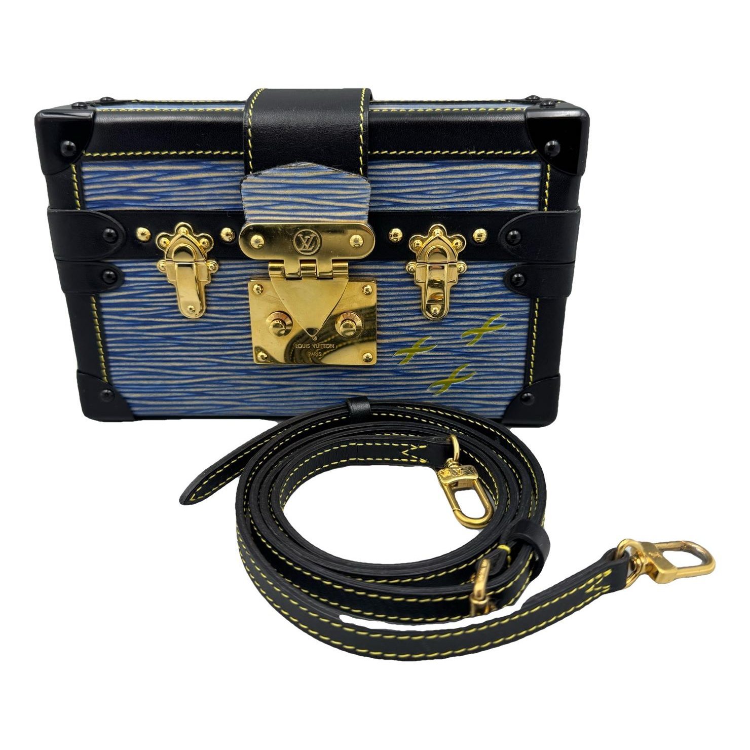 Petite Malle leather handbag