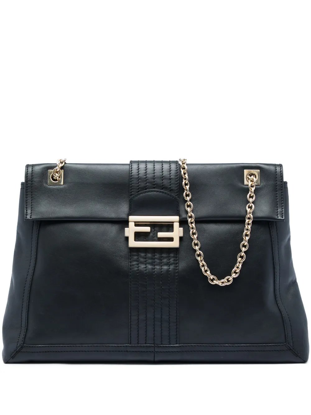 2010-2026 Leather Maxi Baguette Flap Bag shoulder bag