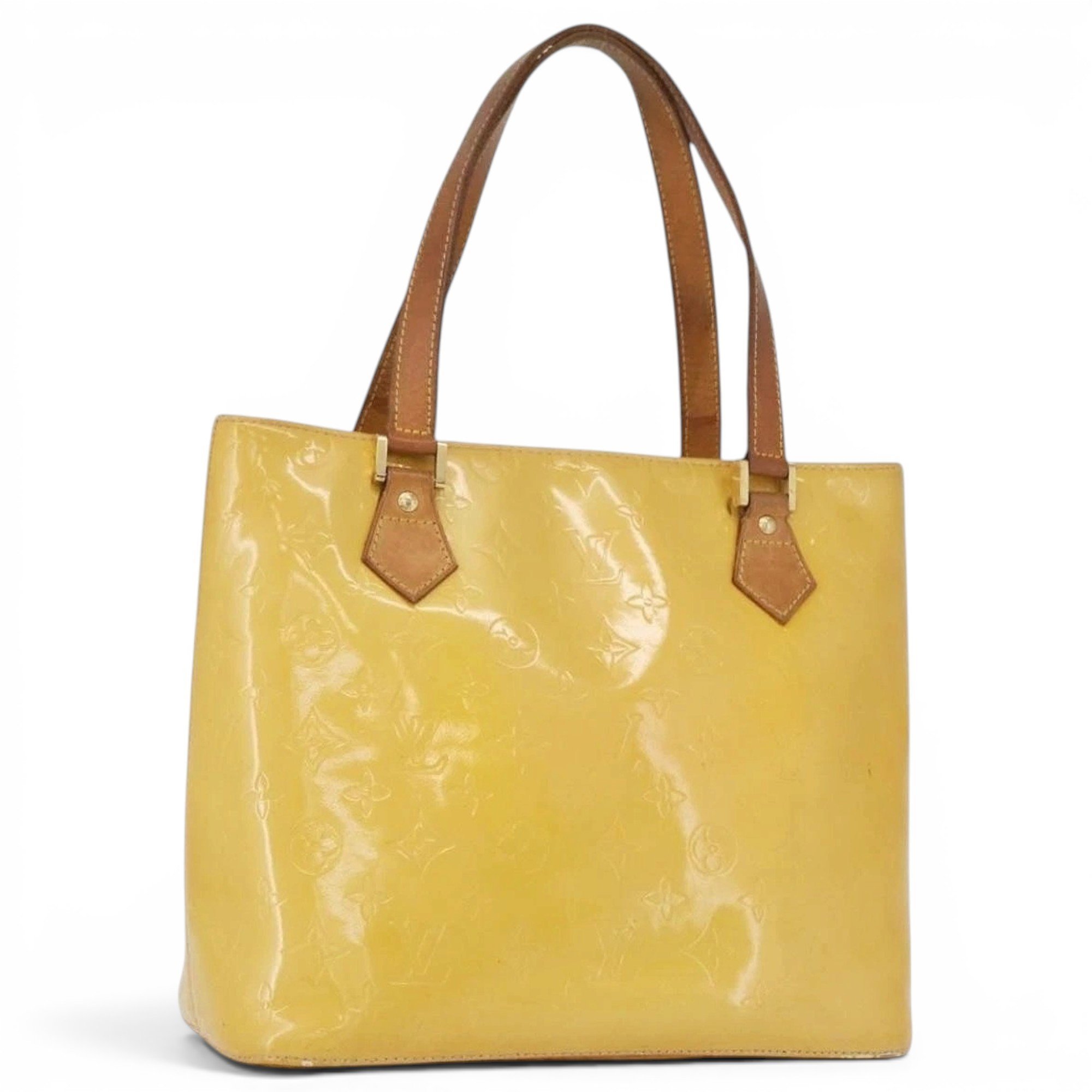 Patent leather handbag