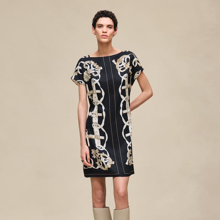 Noir "Ferronnerie Remix" Tunic