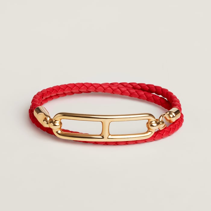 Rouge De Cœur Roulis Double Tour Bracelet