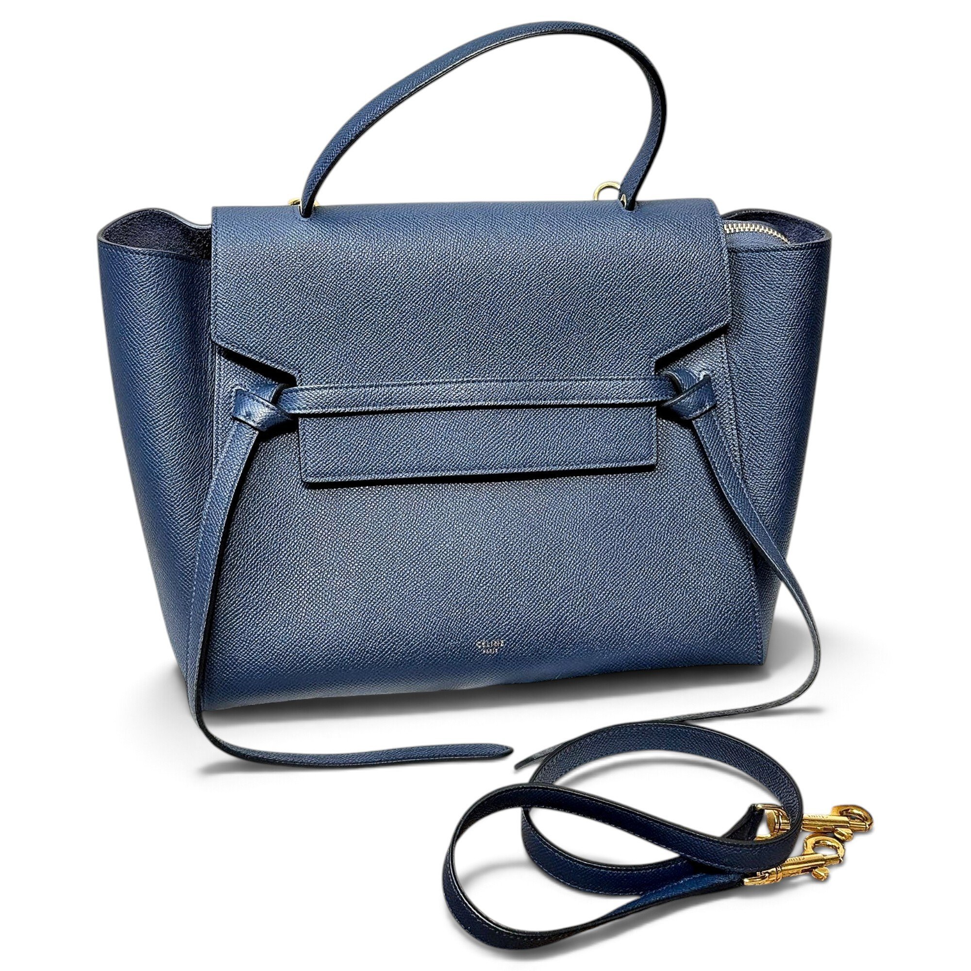 Belt leather handbag
