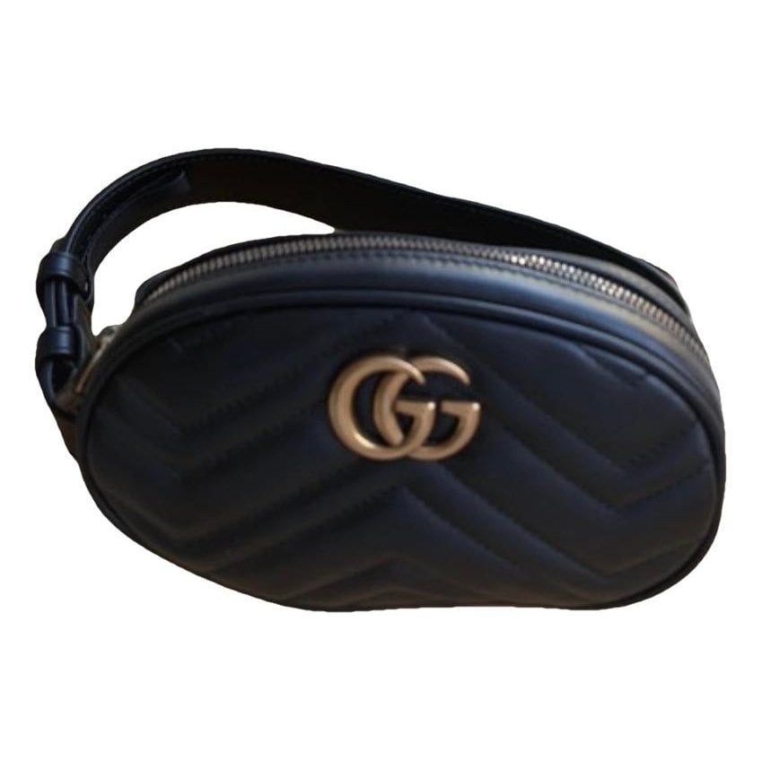 Leather clutch bag