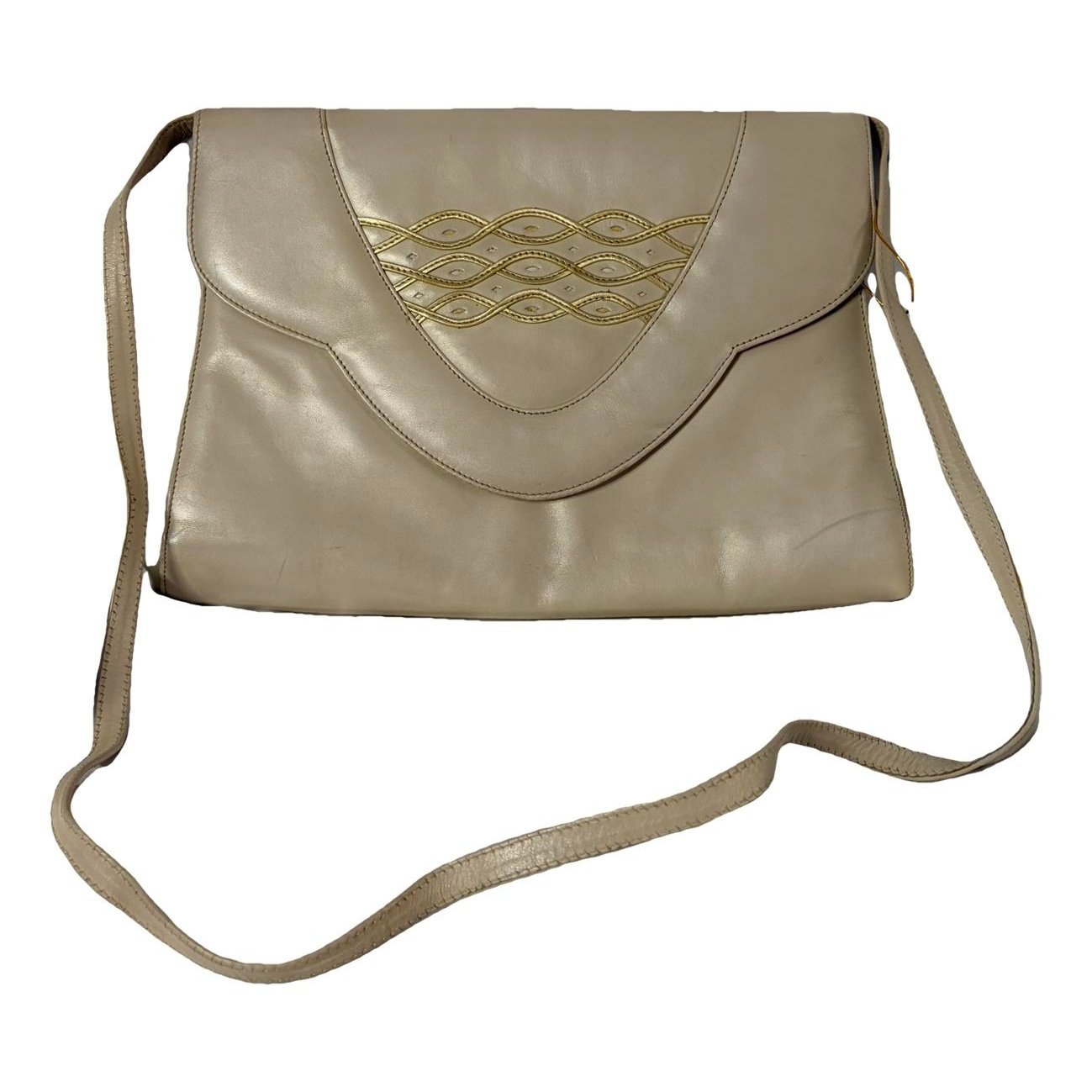 Leather clutch bag