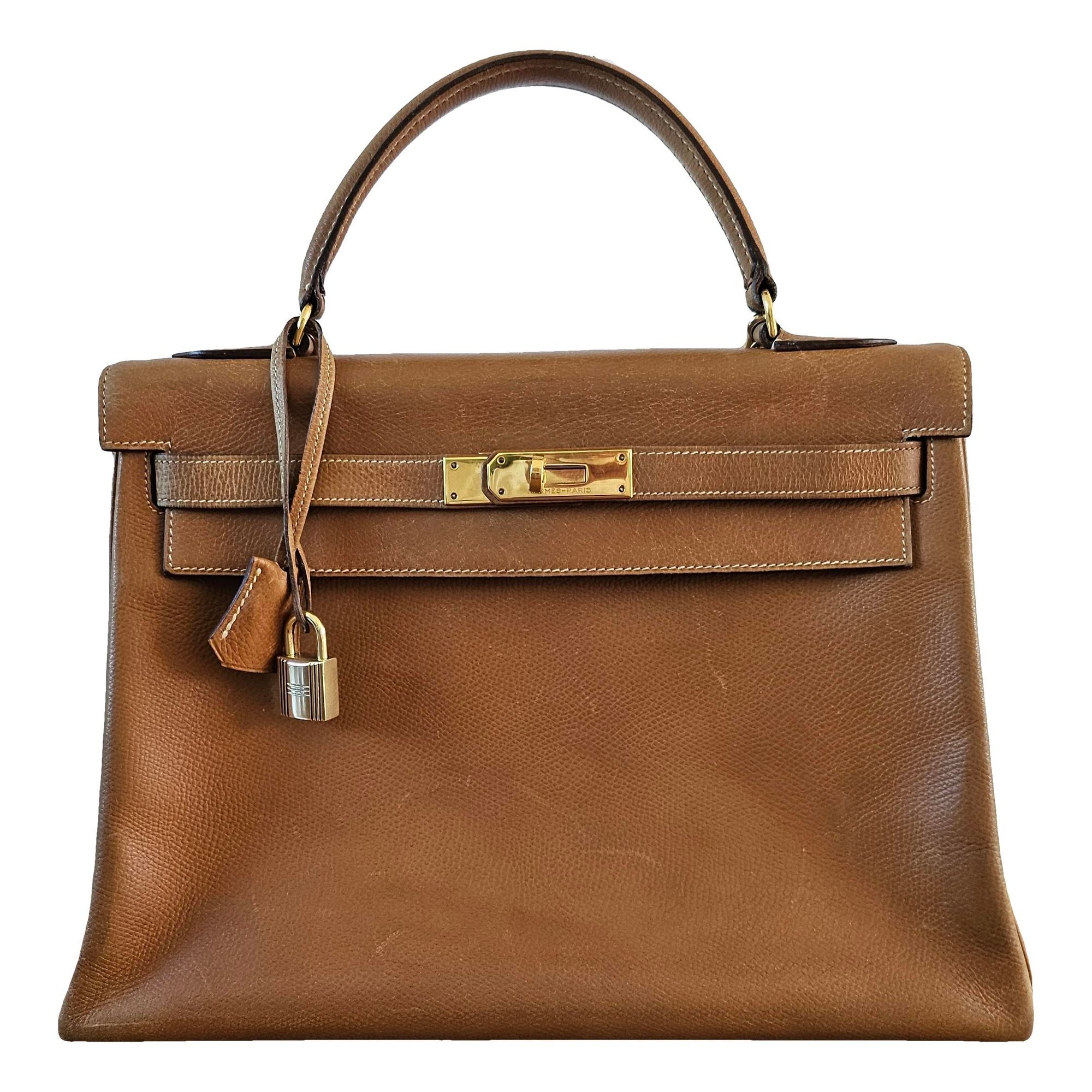Kelly 32 leather handbag