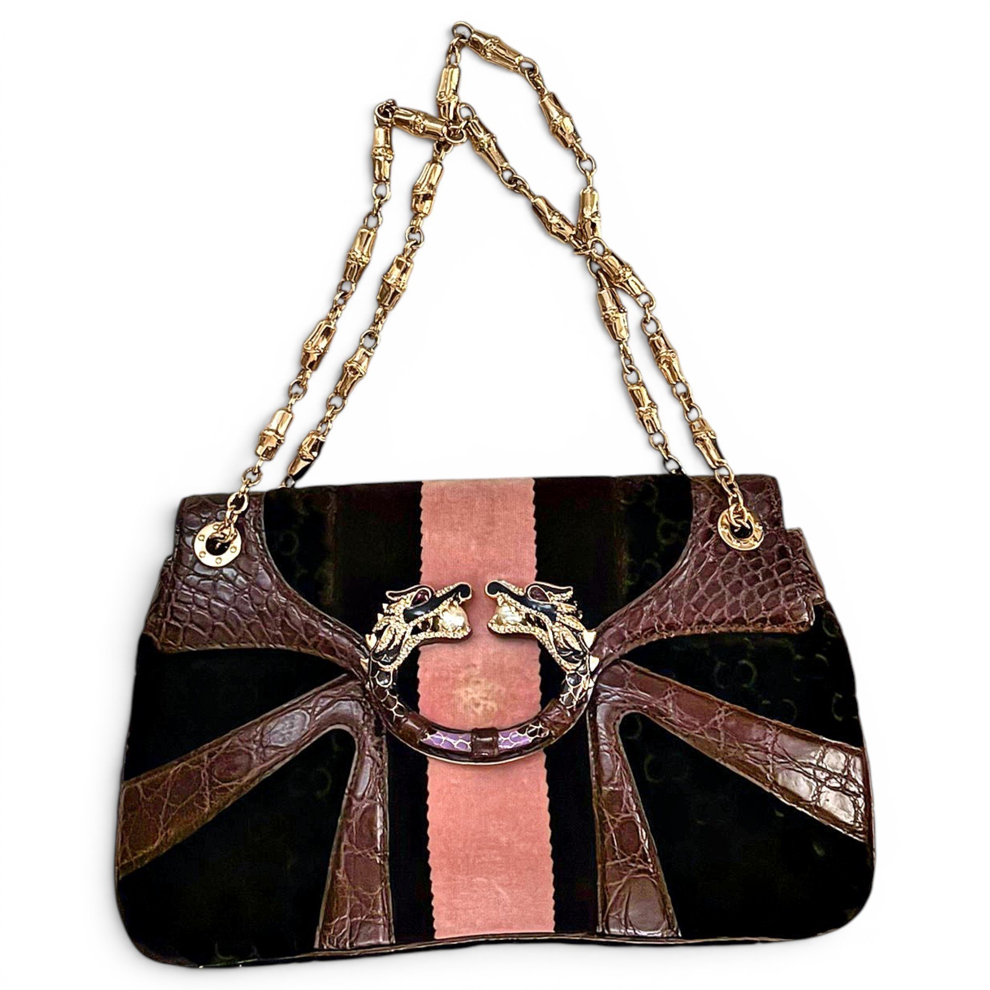 Velvet handbag
