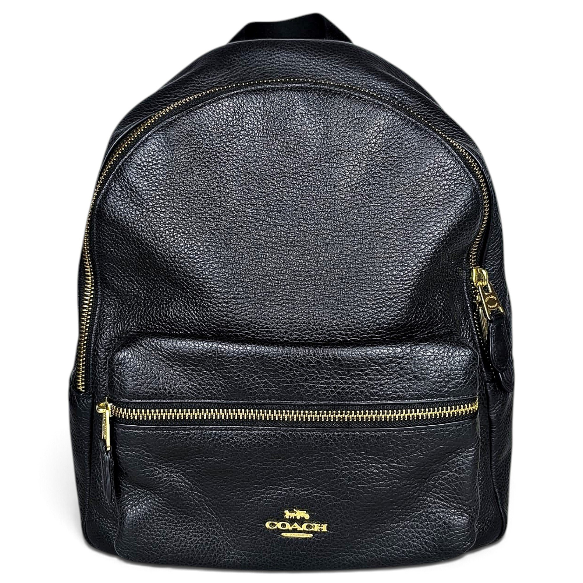 Leather backpack