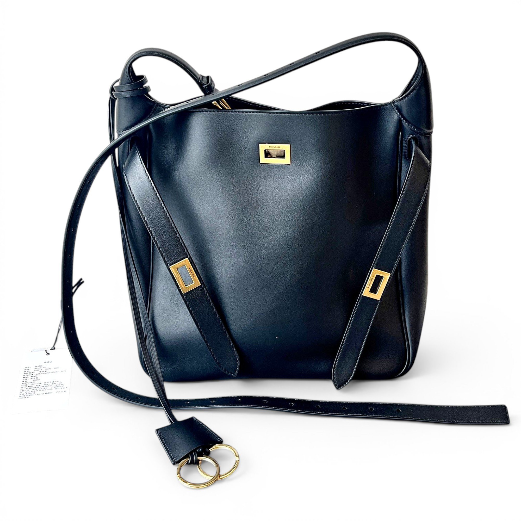 Balenciaga Carry All Bel Air leather handbag