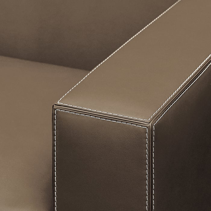 Étoupe Reeditions J.-m. Frank Par Hermès Comfortable 2-seater Sofa