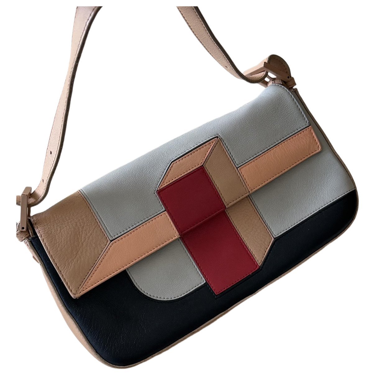 Baguette leather handbag
