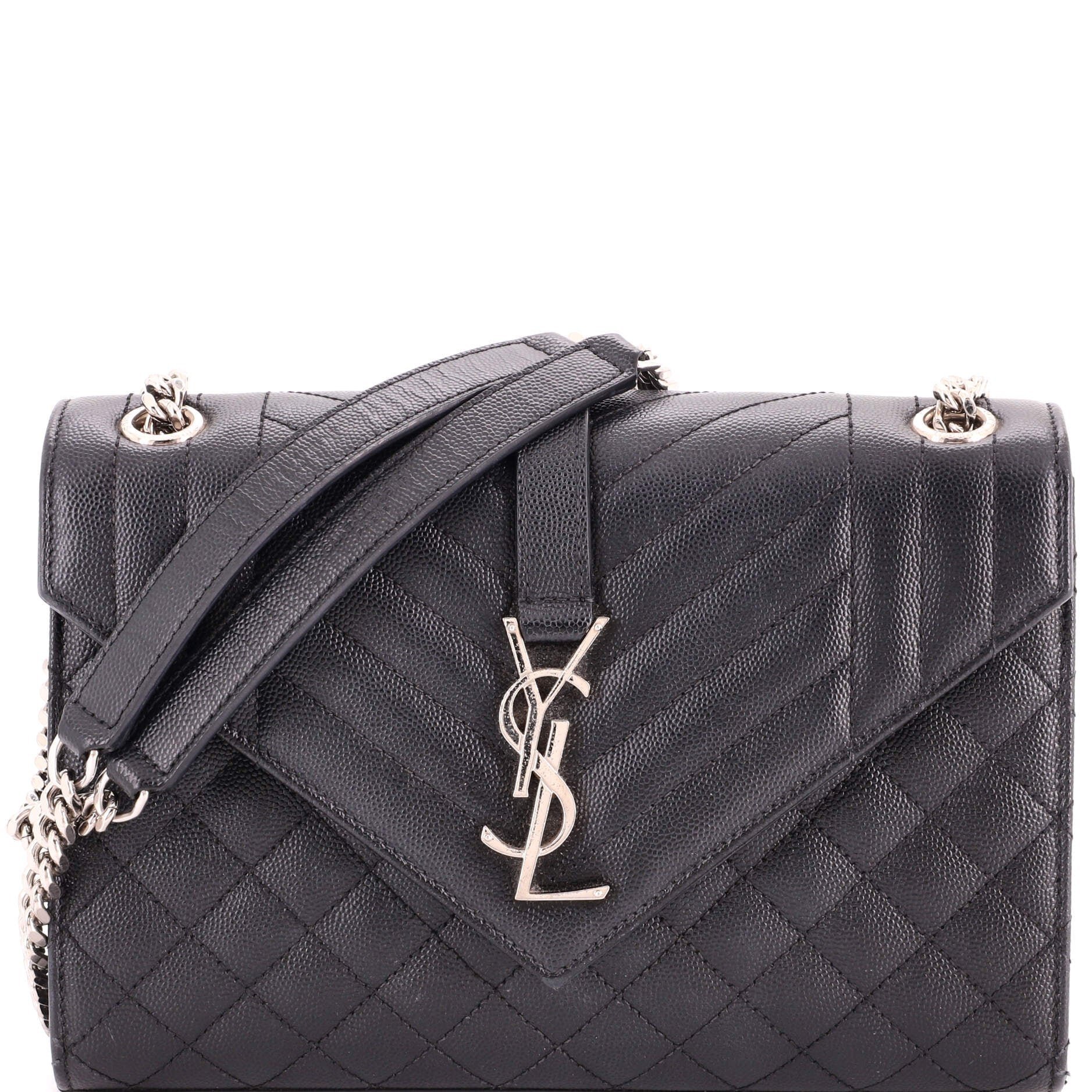 Envelope leather handbag