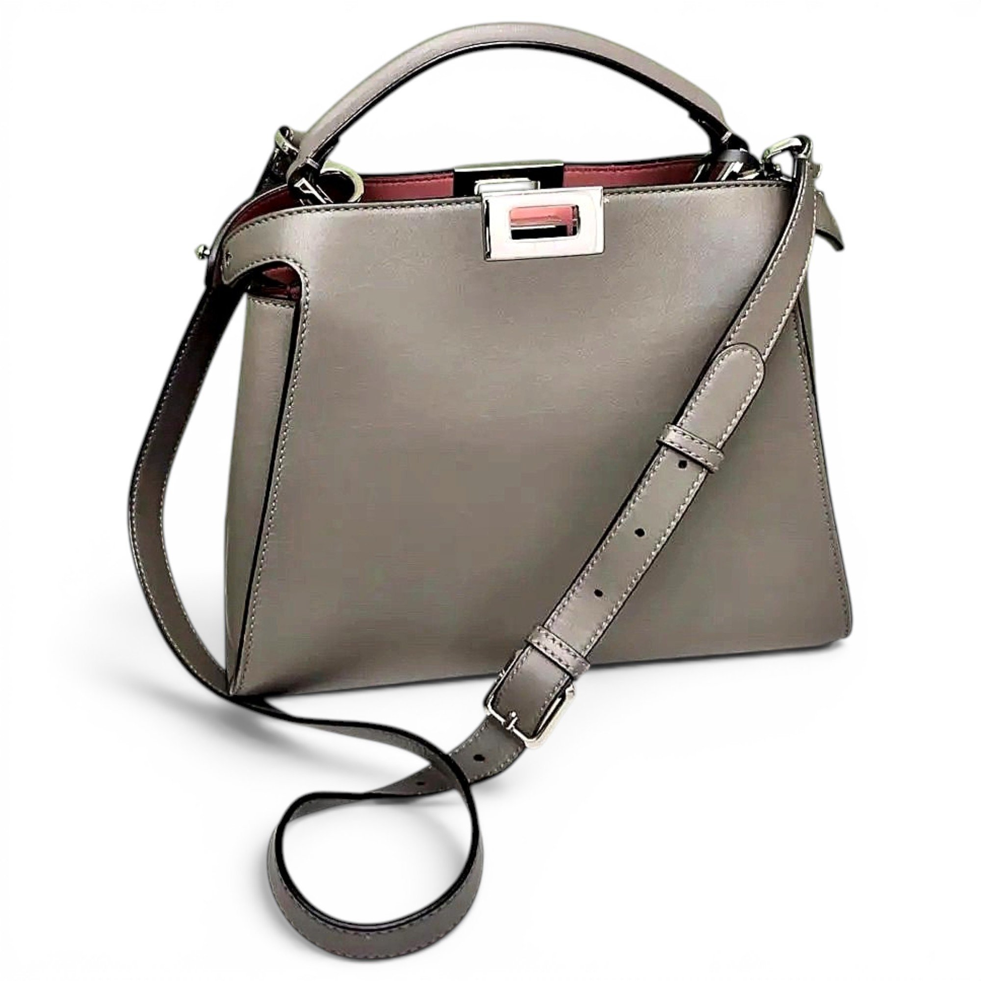 Peekaboo leather handbag