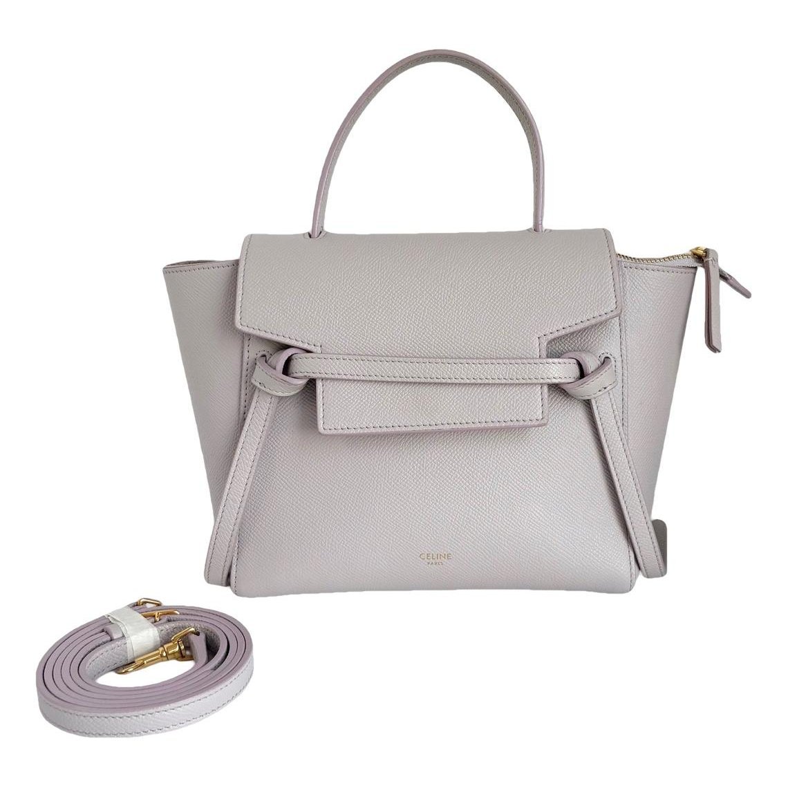 Belt leather handbag