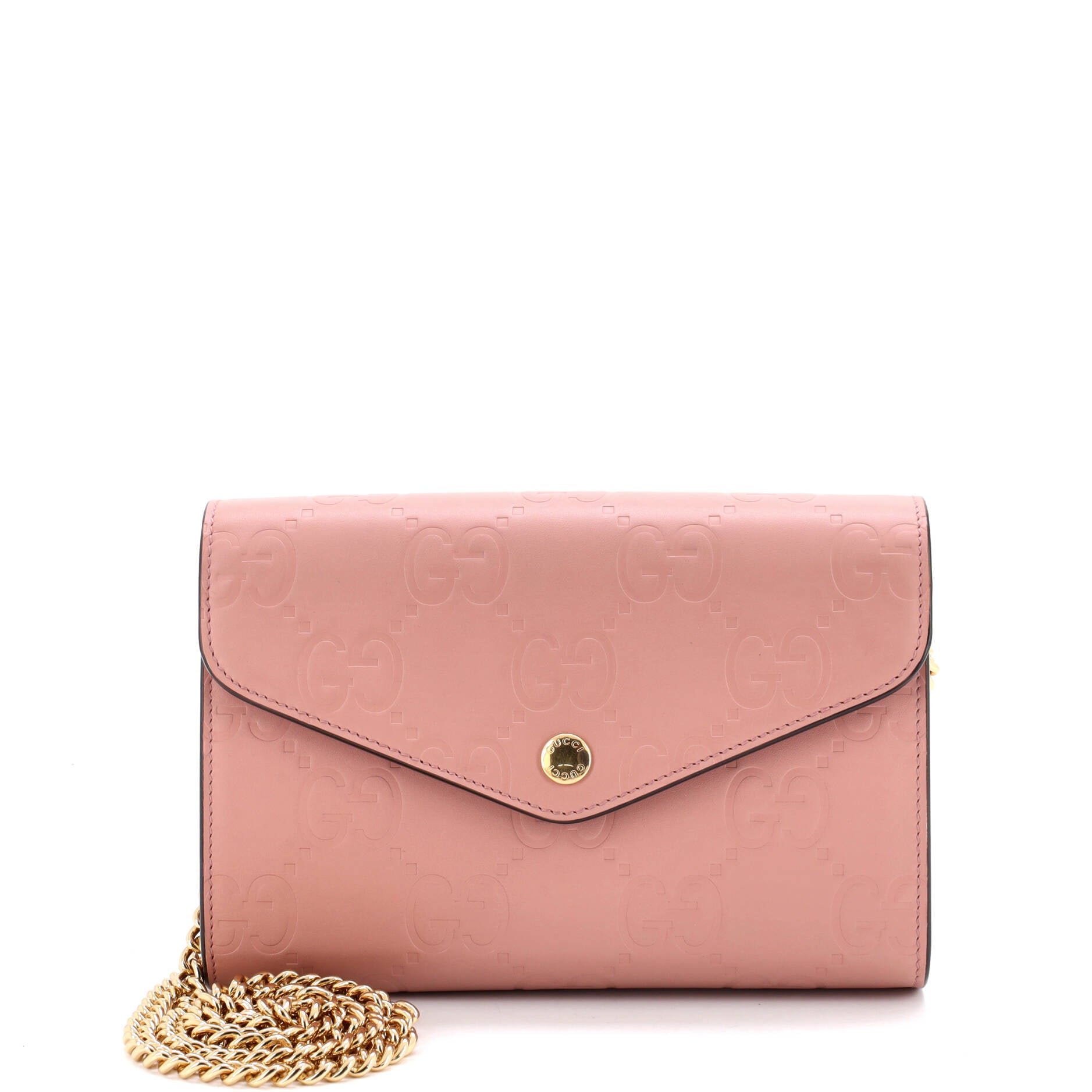 Envelope Wallet on Chain Guccissima Leather