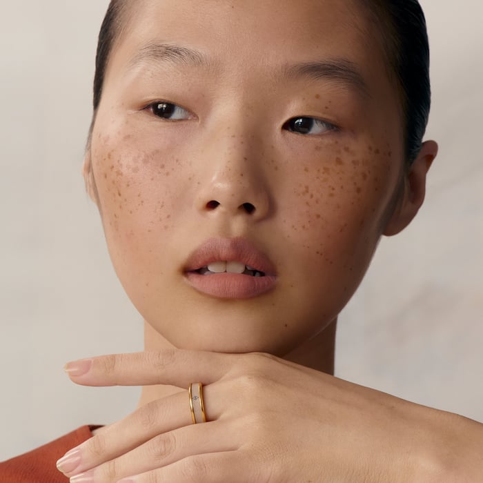 Marron Glacé Uni Ring, Small Model