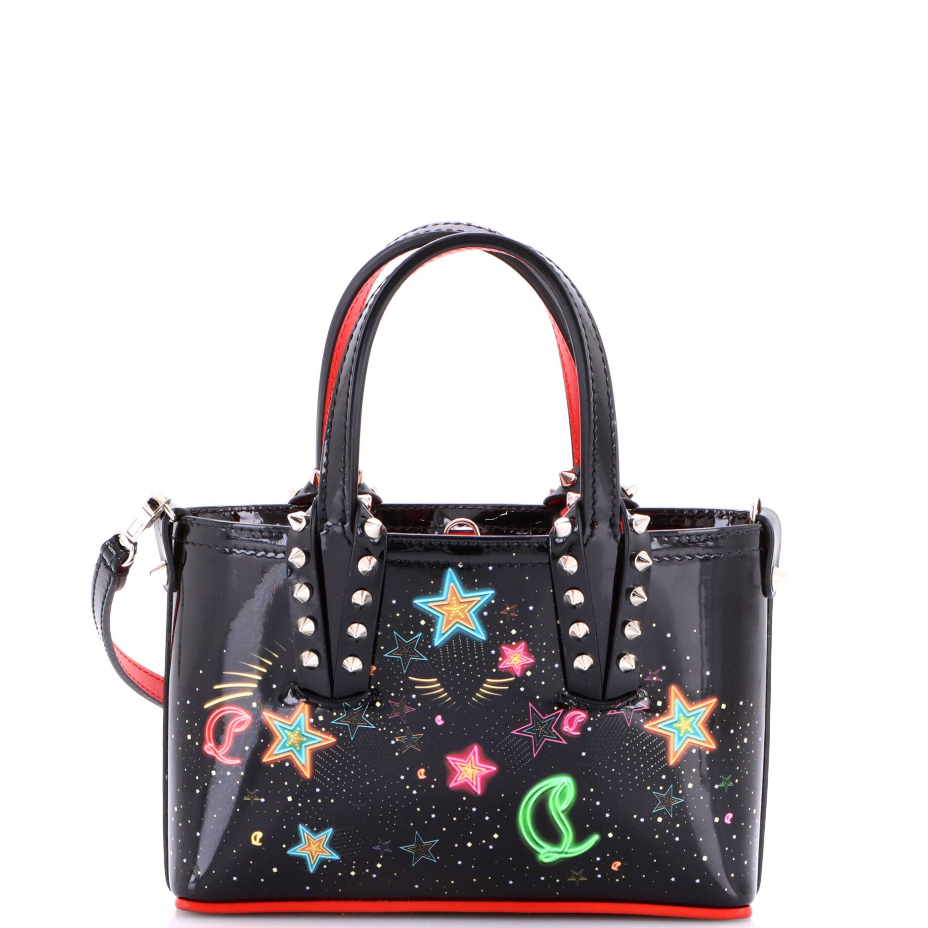 Christian Louboutin Cabata East West Tote Printed Patent Nano