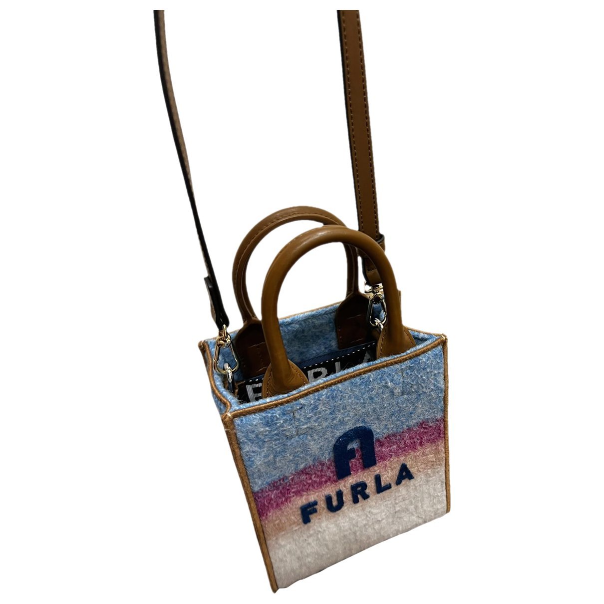 Metropolis wool mini bag