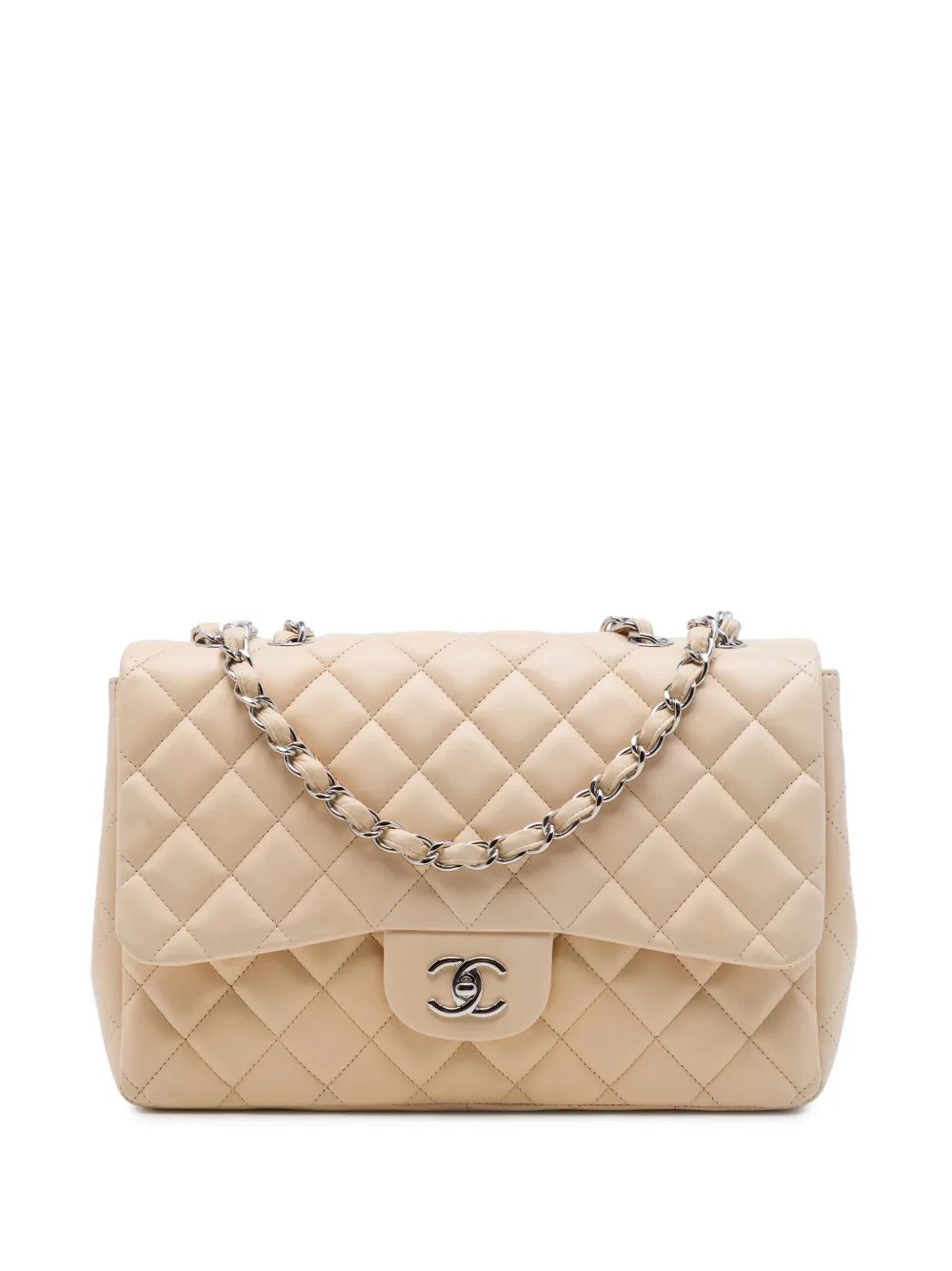 2009-2010 Jumbo Classic Lambskin Single Flap shoulder bag