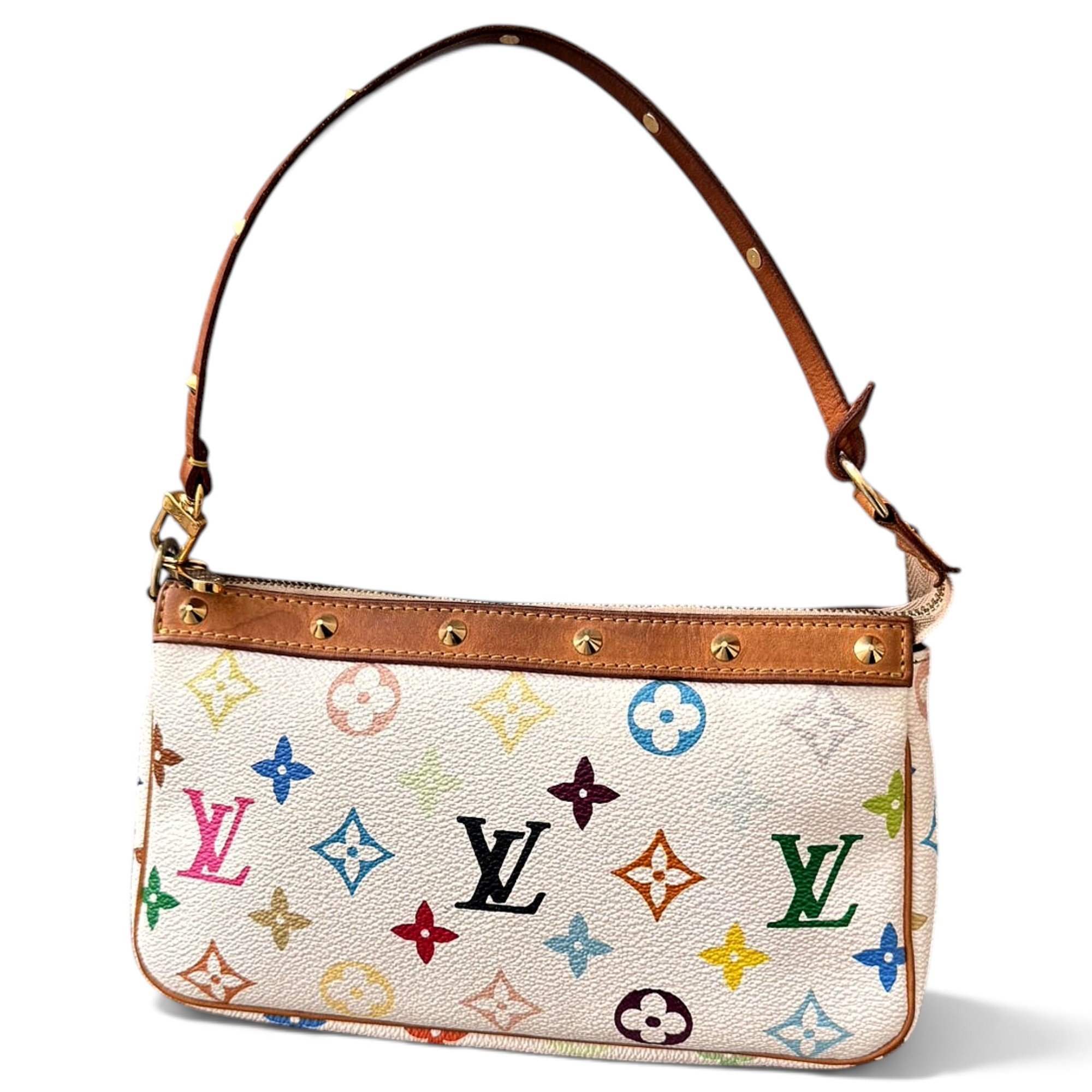 Leather clutch bag