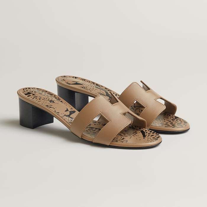 ベージュ・アルジル サンダル 《オアジス》