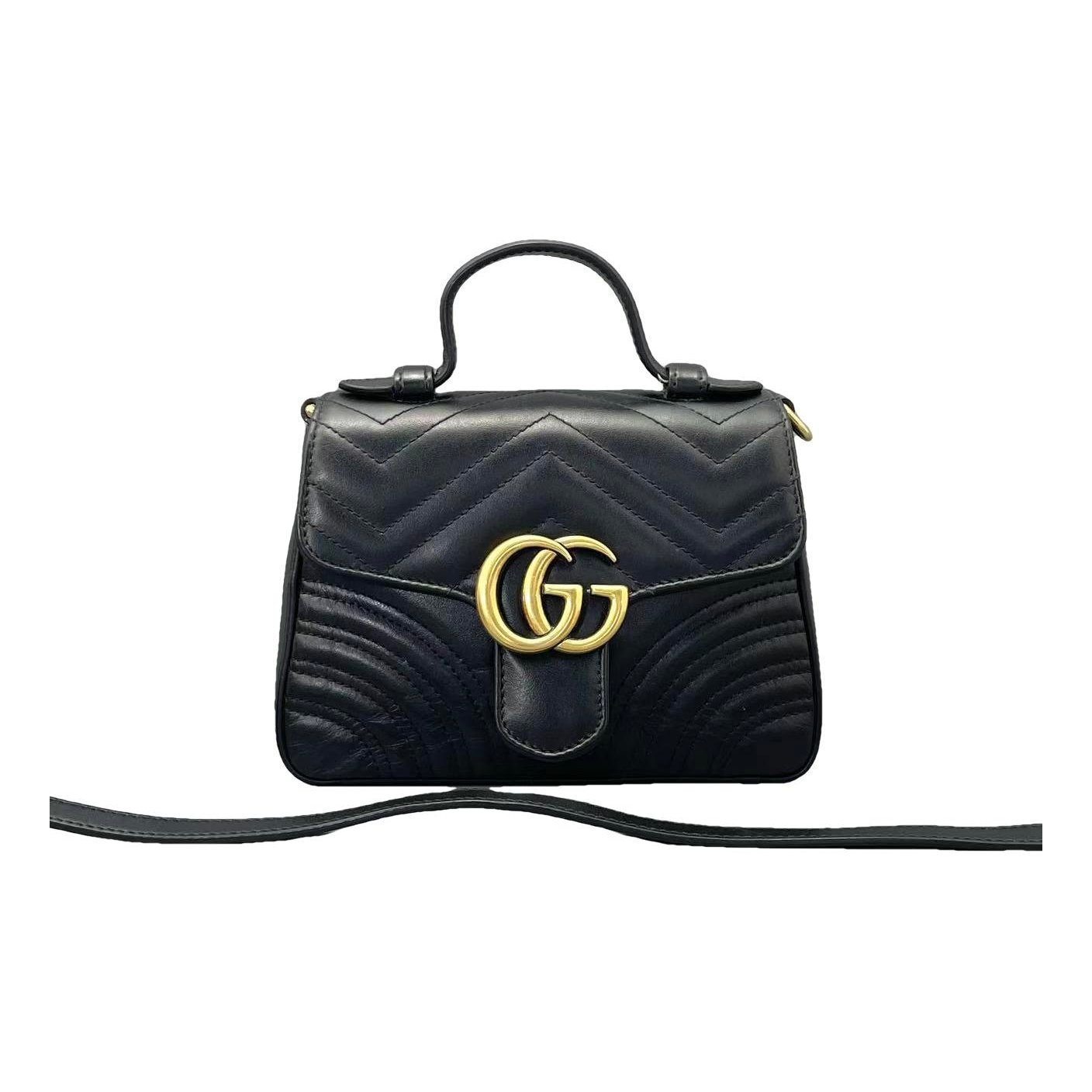 GG Marmont Flap leather handbag