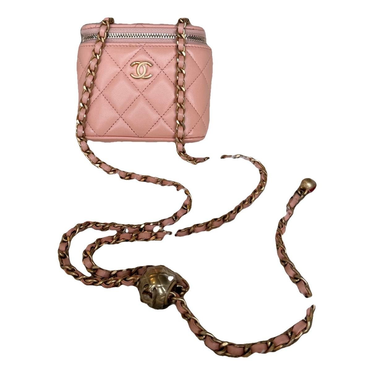 Vanity leather crossbody bag