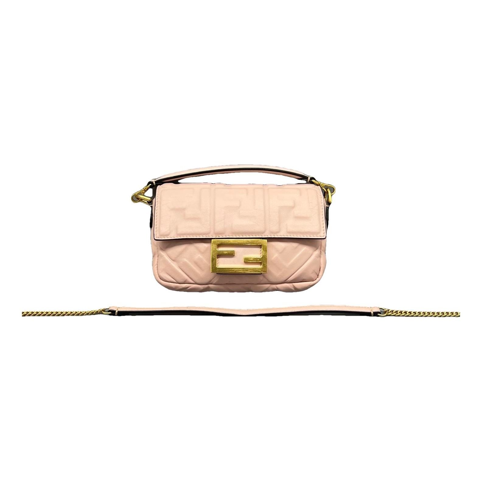 Baguette leather handbag
