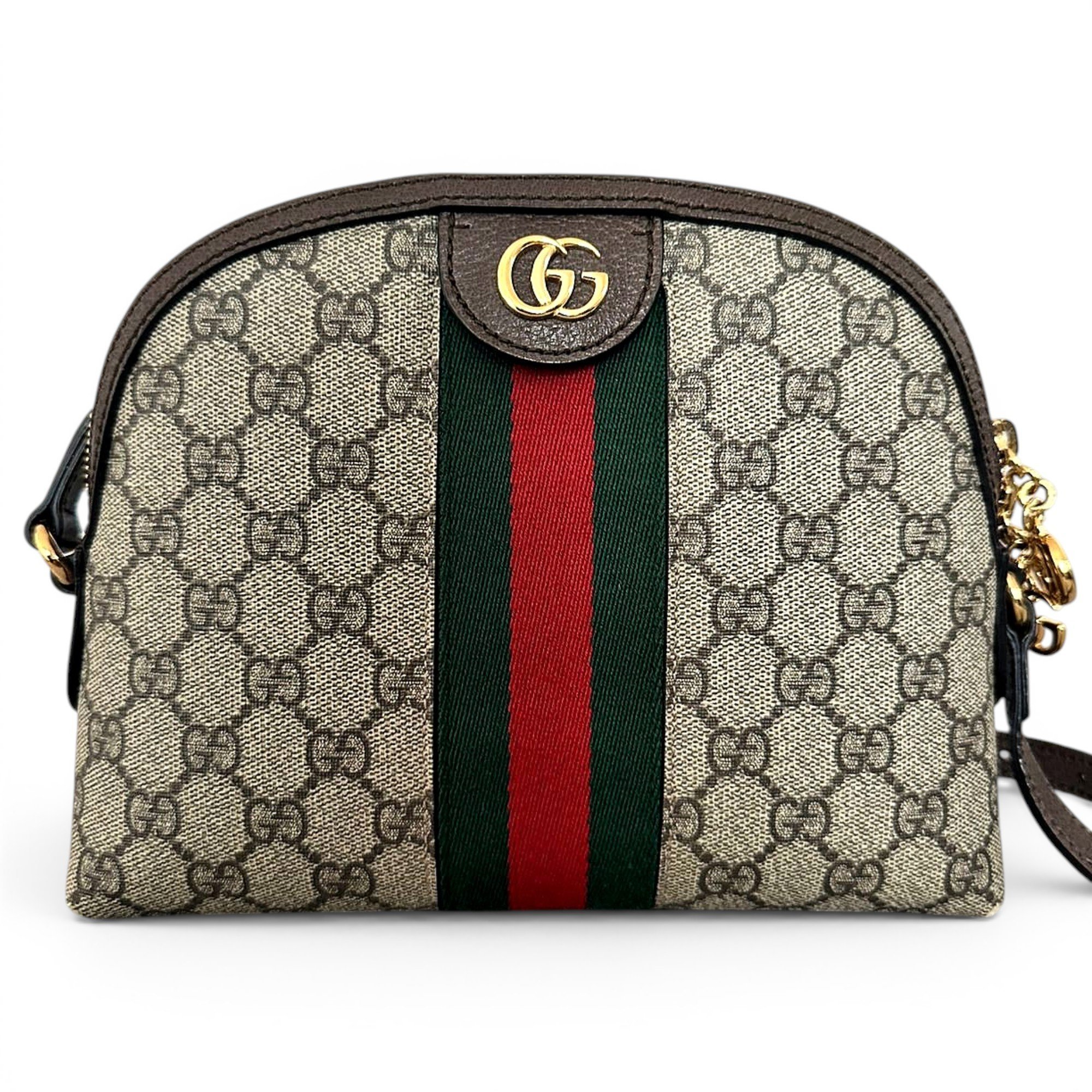 Ophidia Dome leather handbag