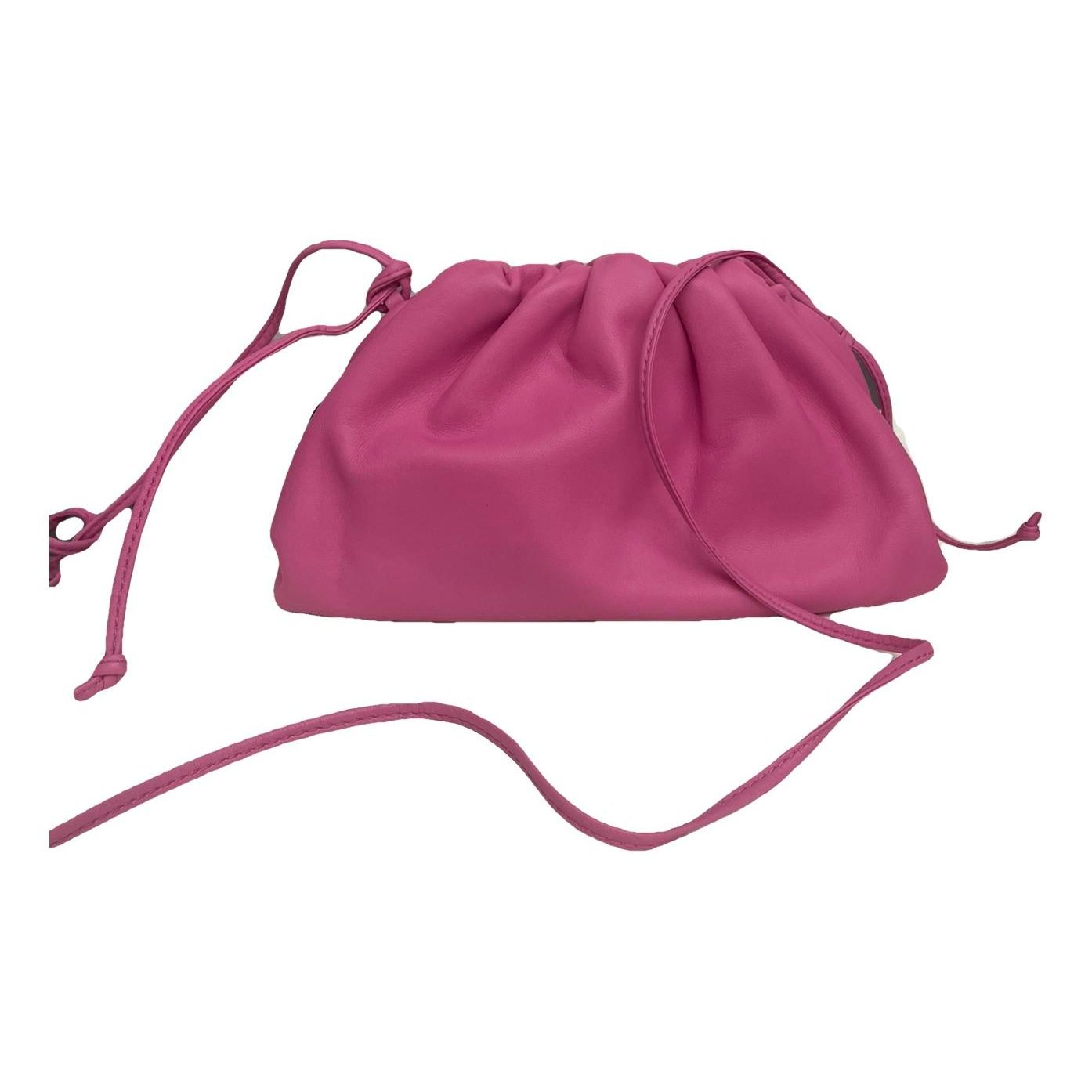 Pouch leather crossbody bag